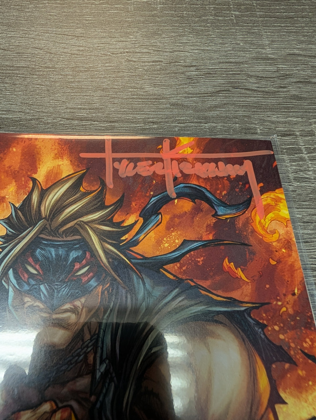 FINAL BOSS #1 Tyler Kirkham Comic Spot Exclusive Tyler Kirkham Full Signature