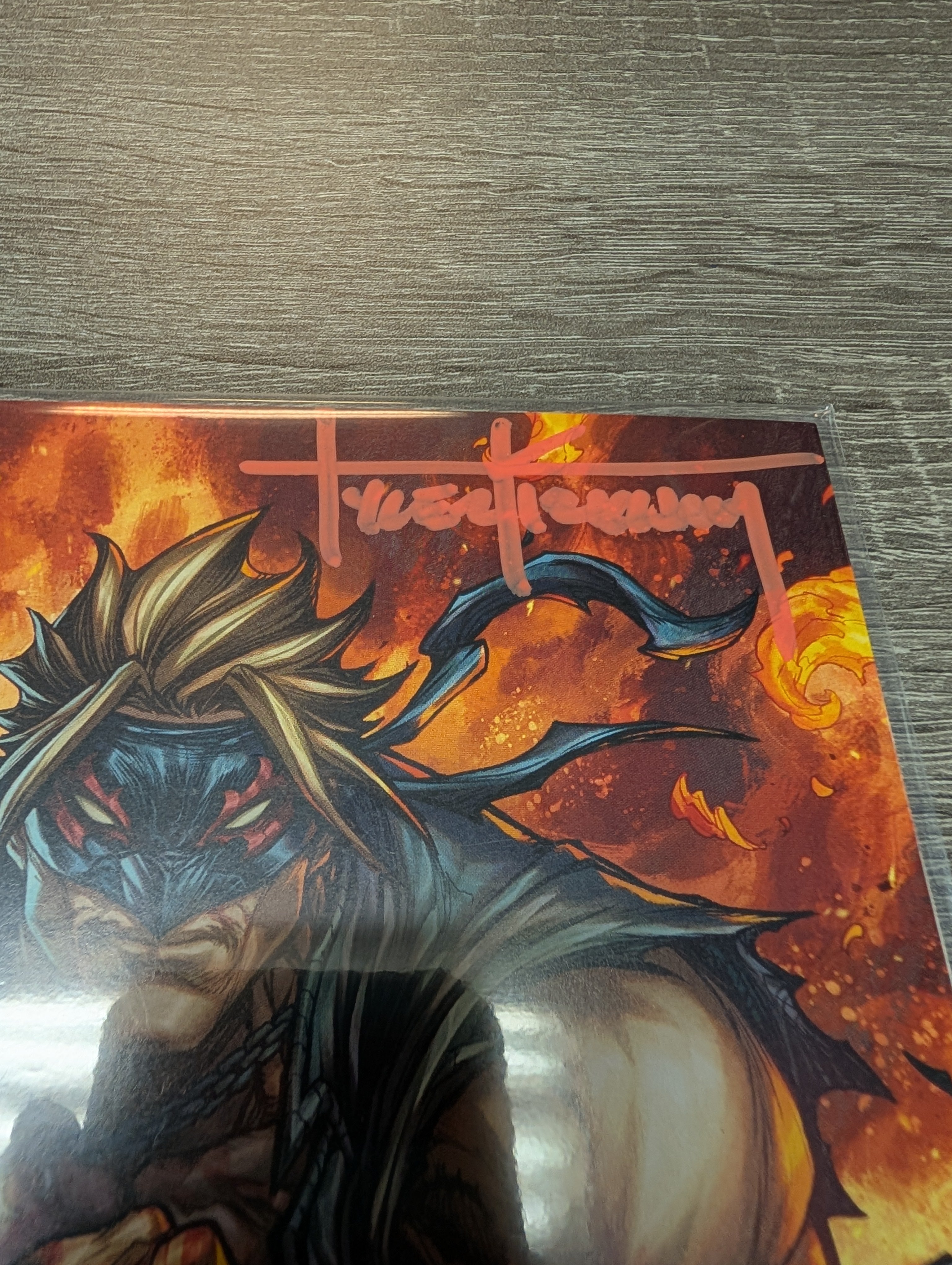 FINAL BOSS #1 Tyler Kirkham Comic Spot Exclusive Tyler Kirkham Full Signature