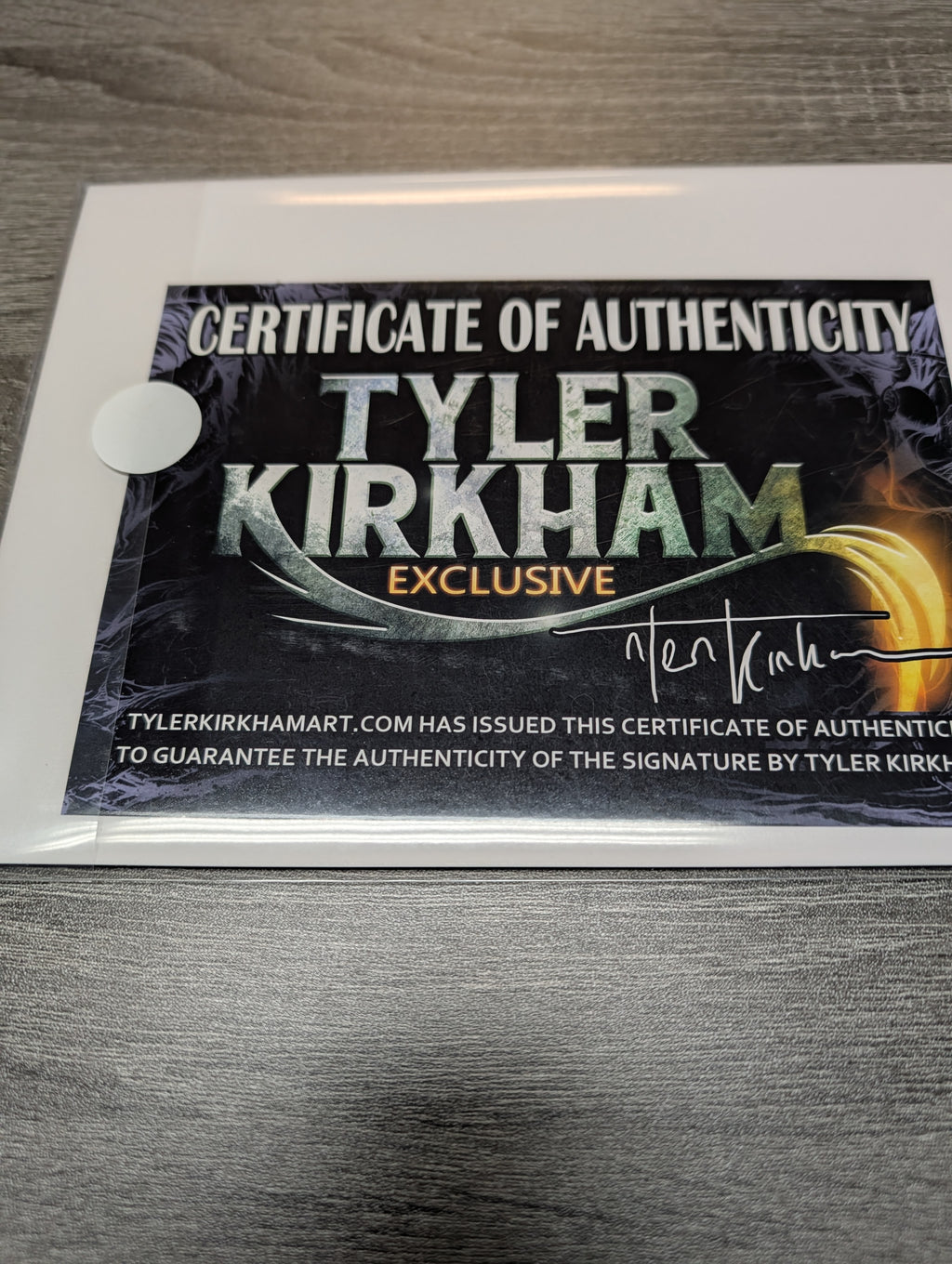 FINAL BOSS #1 Tyler Kirkham Comic Spot Exclusive Tyler Kirkham Full Signature