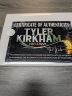 FINAL BOSS #1 Tyler Kirkham Comic Spot Exclusive Tyler Kirkham Full Signature