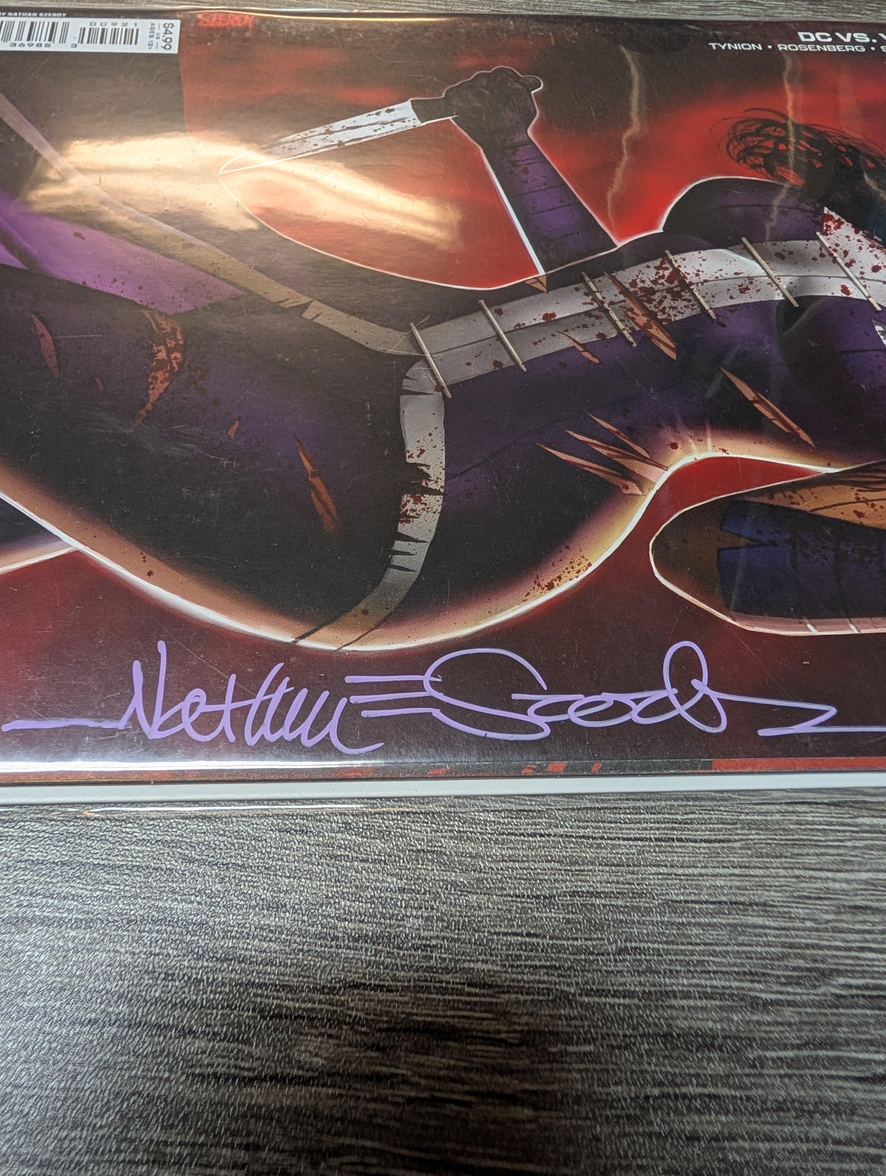 DC vs Vampires #9 SIGNED by Nathan Szerdy Huntress - DC Comics