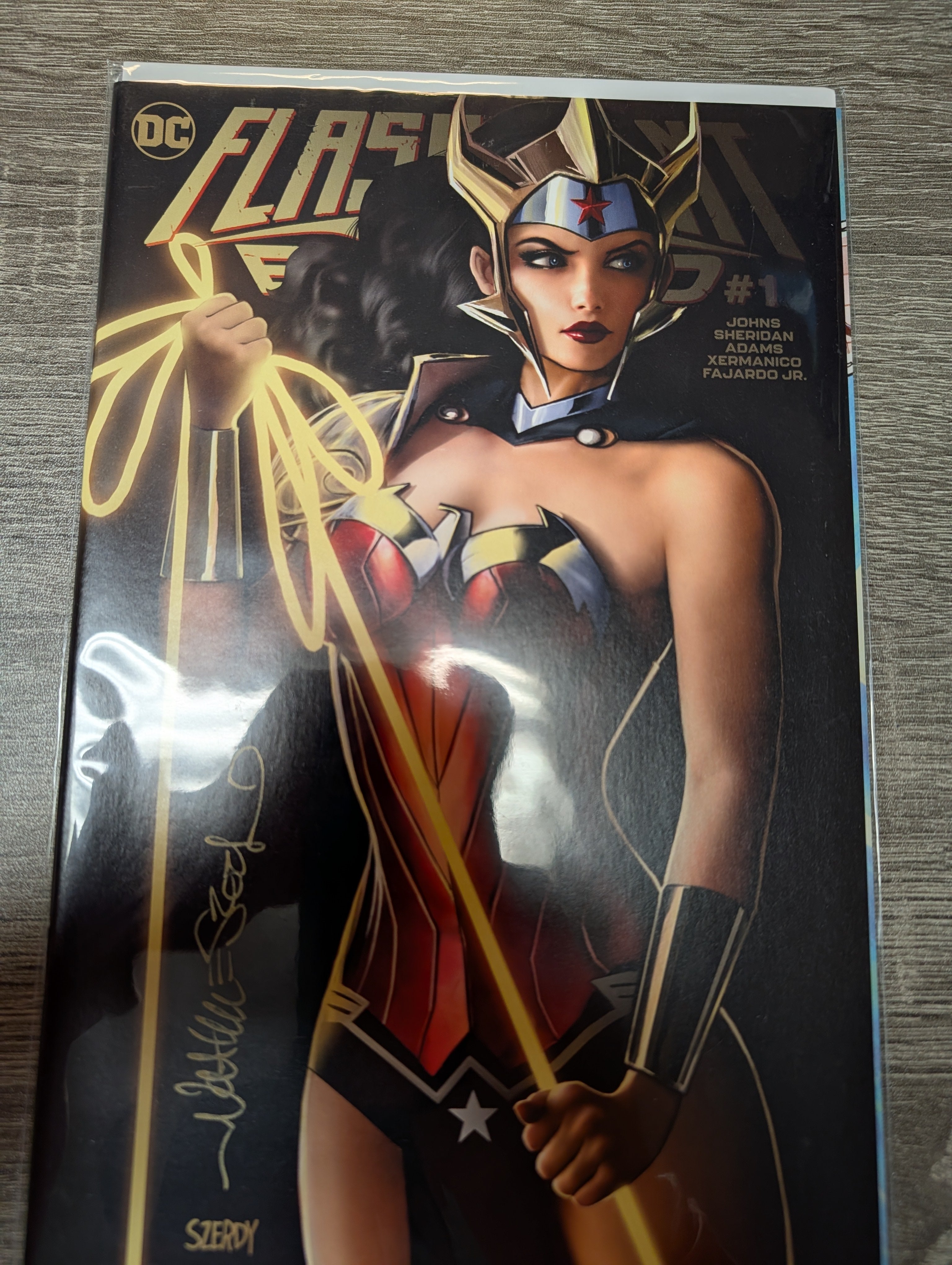 Flashpoint Beyond #1 SIGNED by Nathan Szerdy Trade Variant Wonder Woman - DC Comics