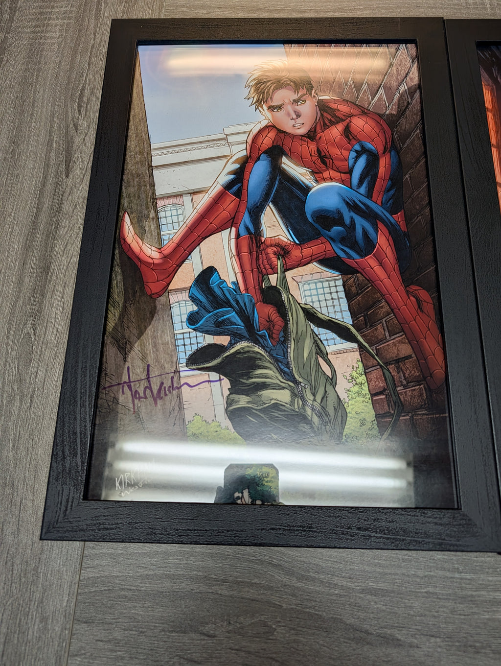 Peter Parker, Spider-Man Lithograph Print Signed Tyler Kirkham – Marvel Comics