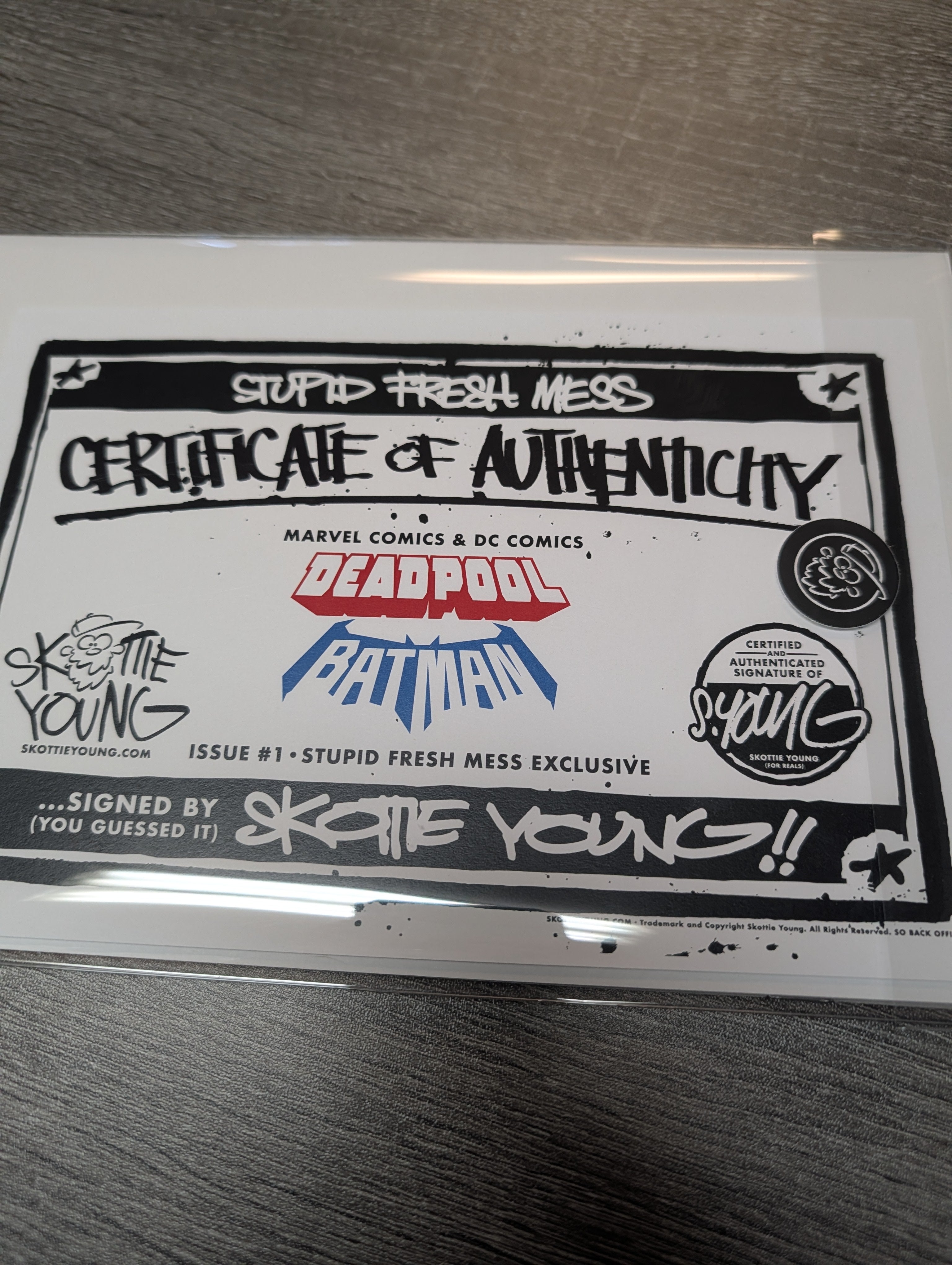 Deadpool / Batman #1 EXCLUSIVE Signed Skottie Young