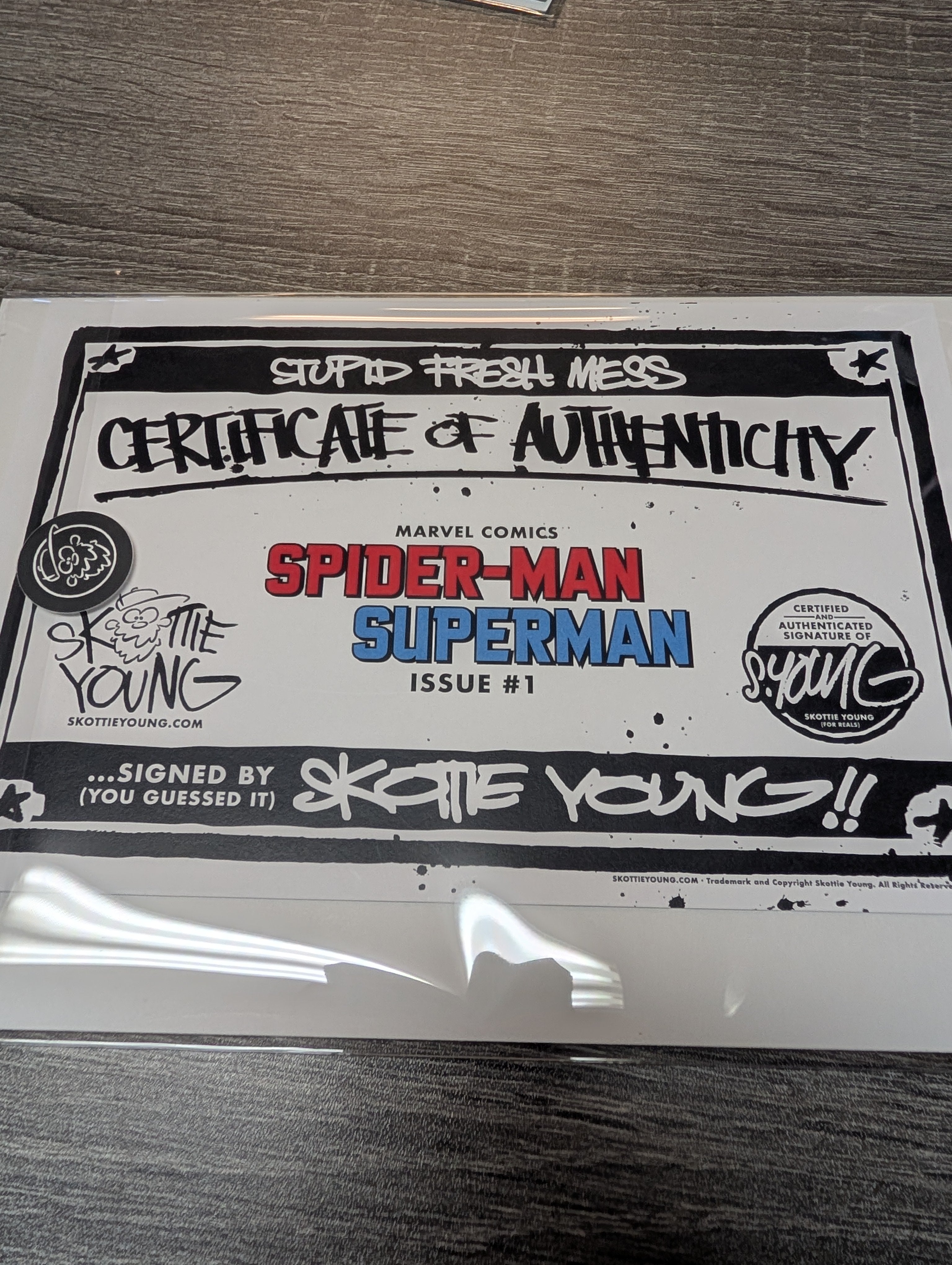 Spider-Man / Superman #1 Signed Skottie Young