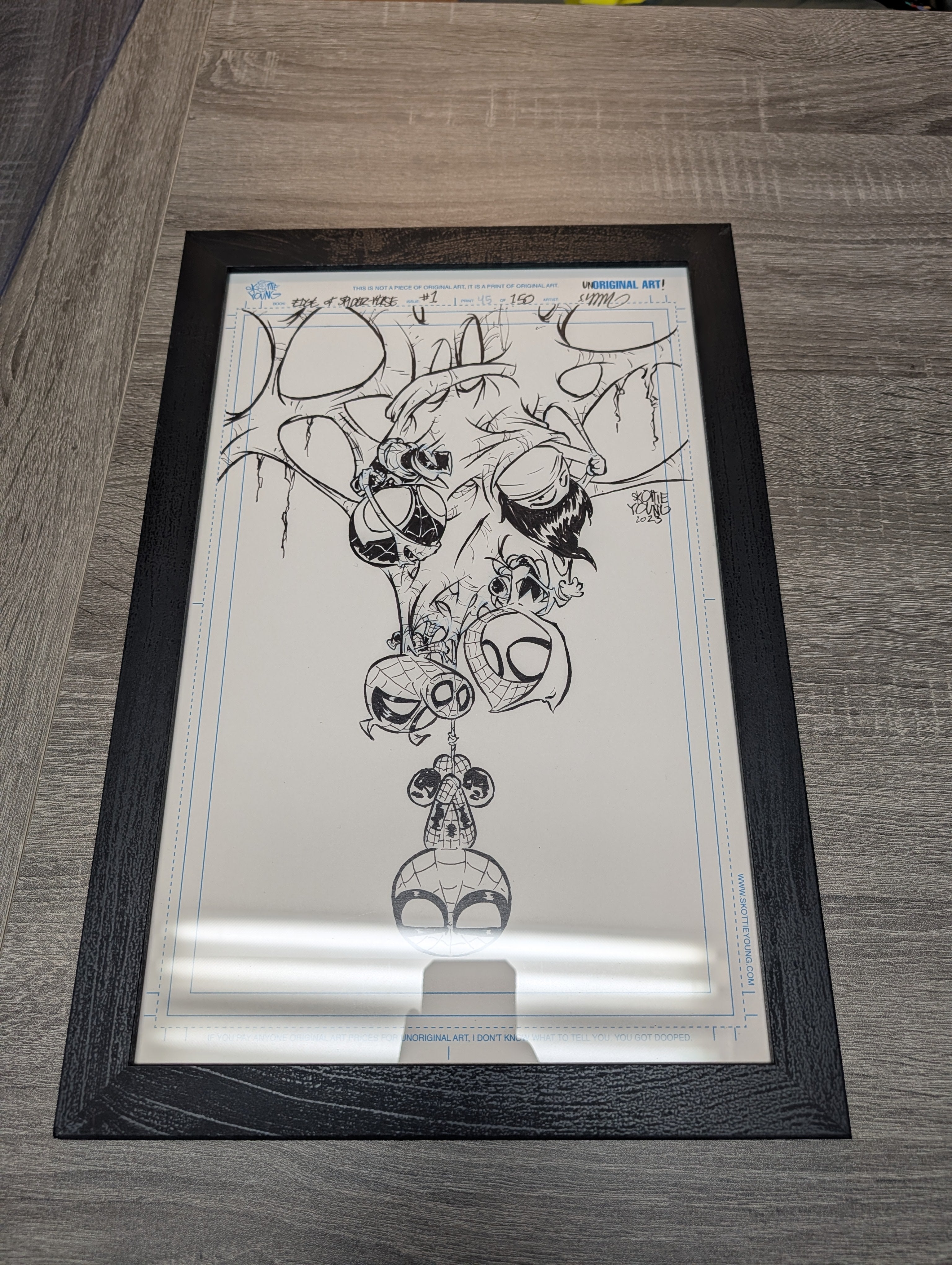 Skottie Young Signed UnORIGINAL ART! Spider-Verse
