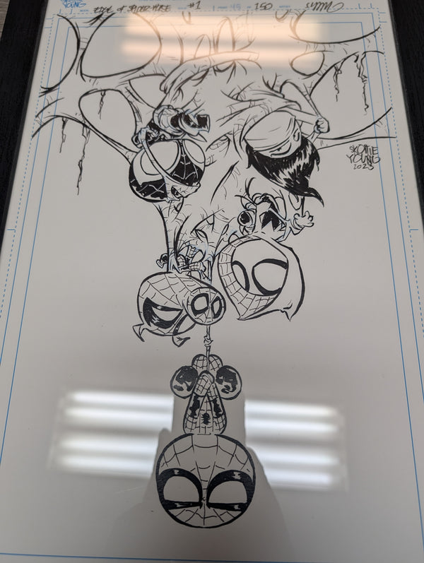 Skottie Young Signed UnORIGINAL ART! Spider-Verse