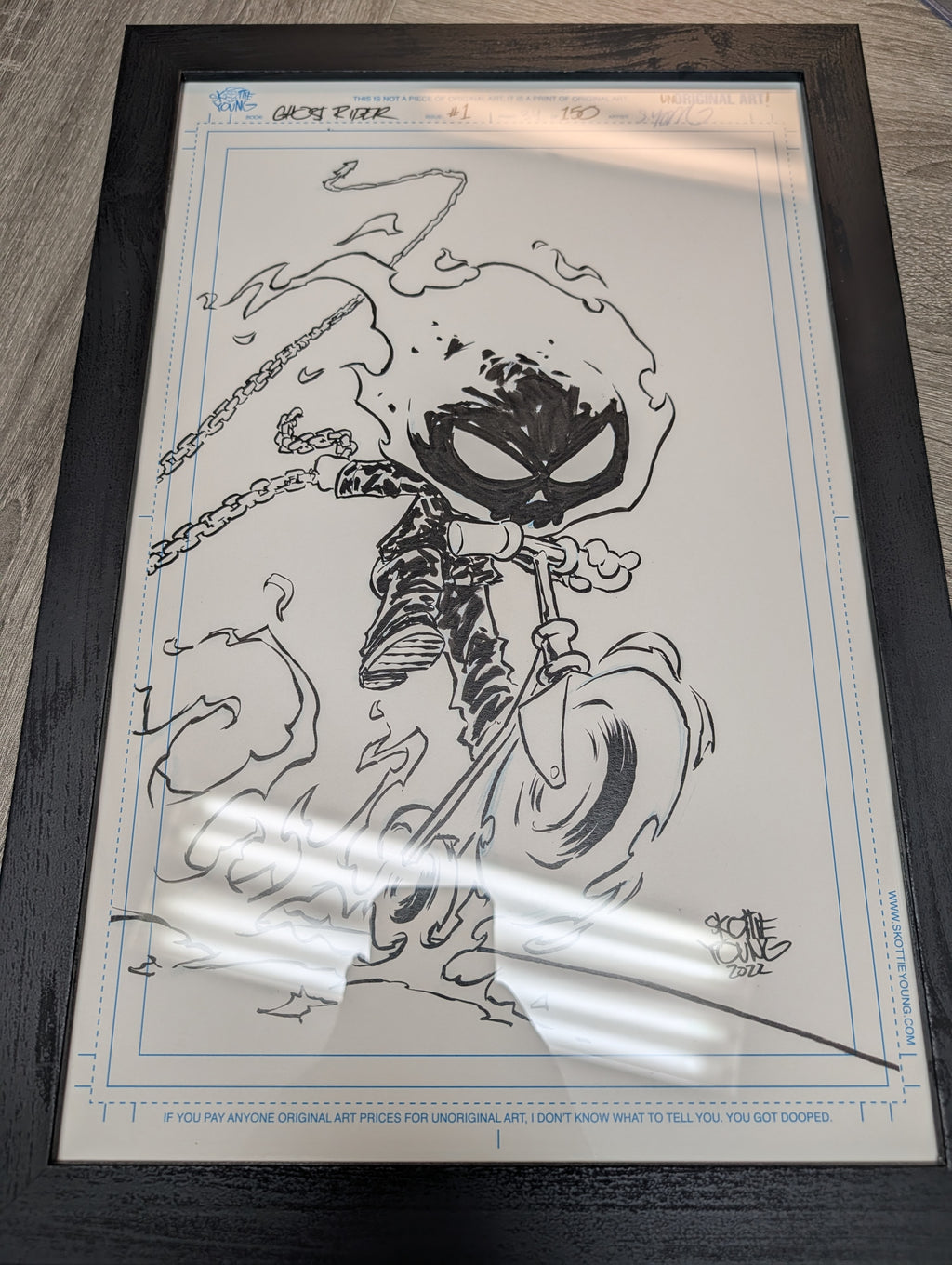 Skottie Young Signed UnORIGINAL ART! Ghost Rider
