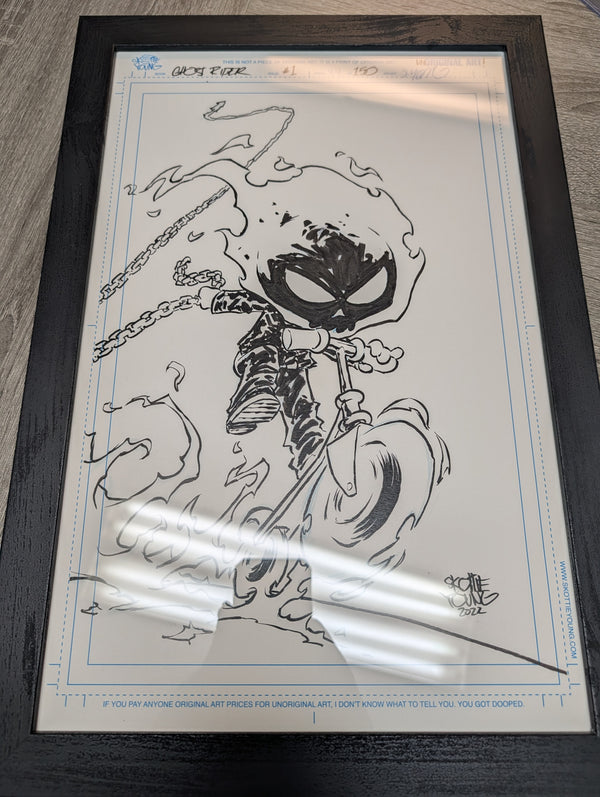 Skottie Young Signed UnORIGINAL ART! Ghost Rider