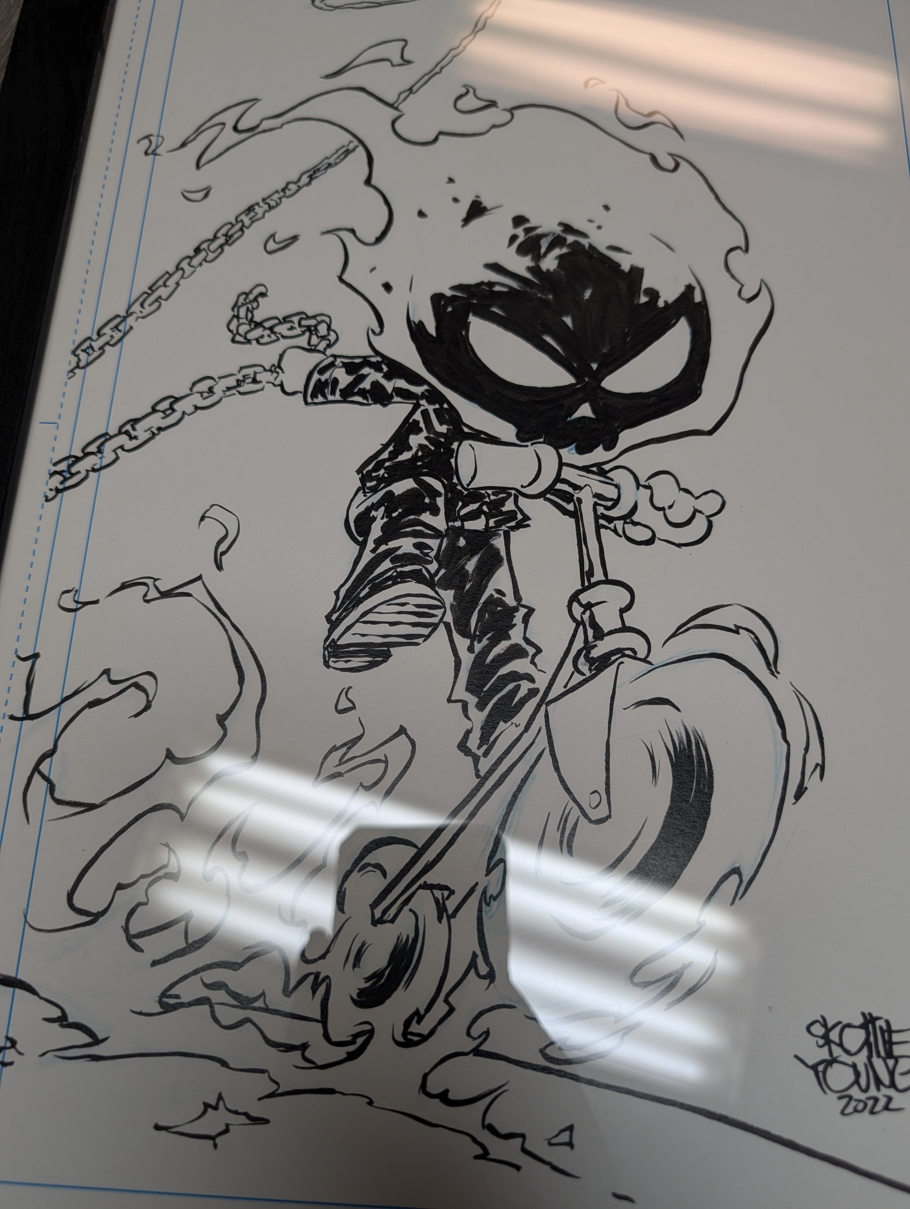 Skottie Young Signed UnORIGINAL ART! Ghost Rider