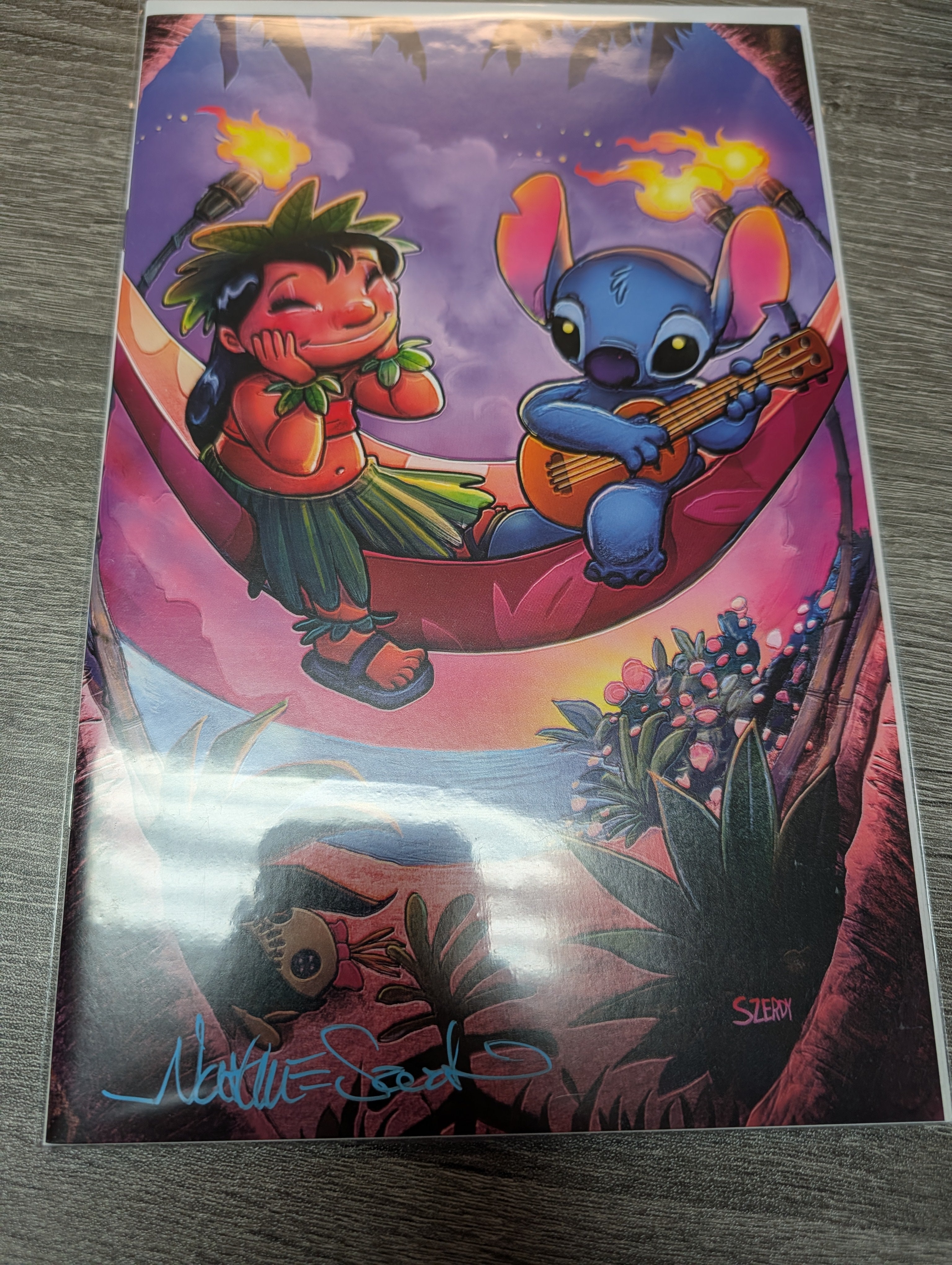 Lilo and Stitch #7 SIGNED by Nathan Szerdy Virgin Exclusive Disney Comics Dynamite 2024