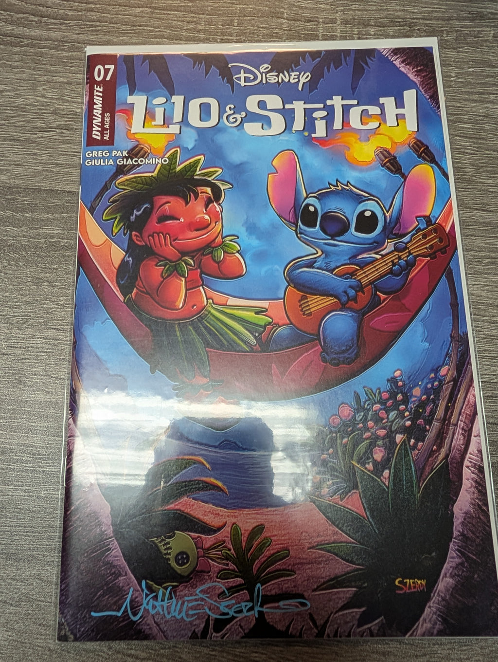Lilo and Stitch #7 SIGNED by Nathan Szerdy Trade Exclusive Disney Comics Dynamite 2024