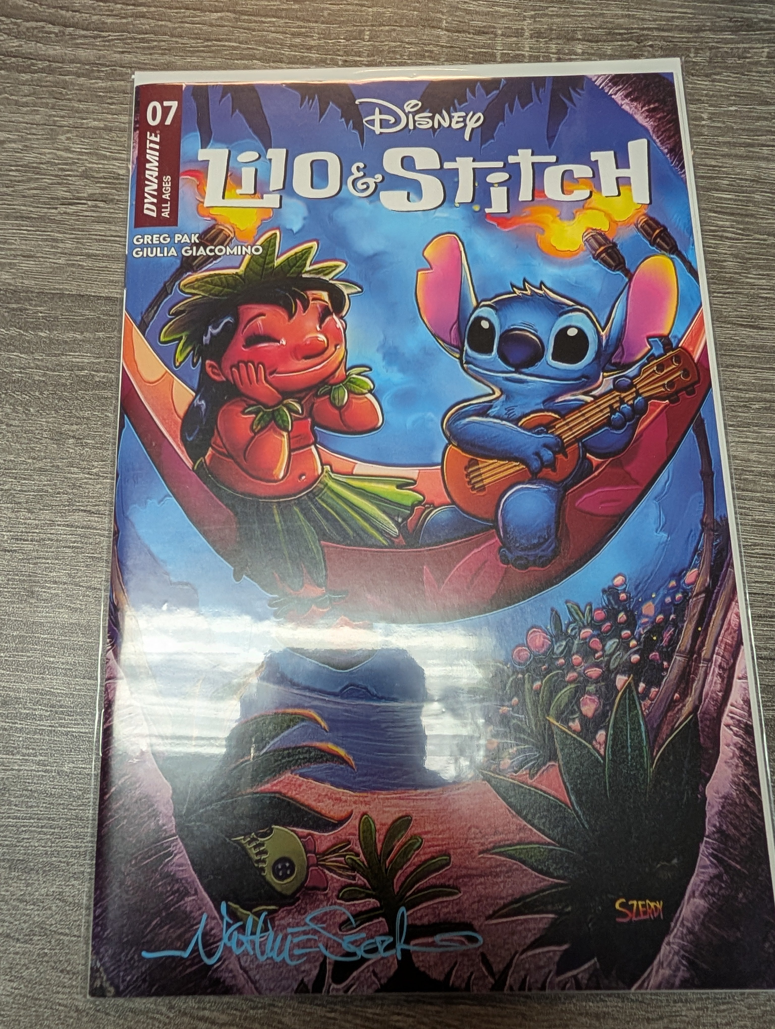 Lilo and Stitch #7 SIGNED by Nathan Szerdy Trade Exclusive Disney Comics Dynamite 2024