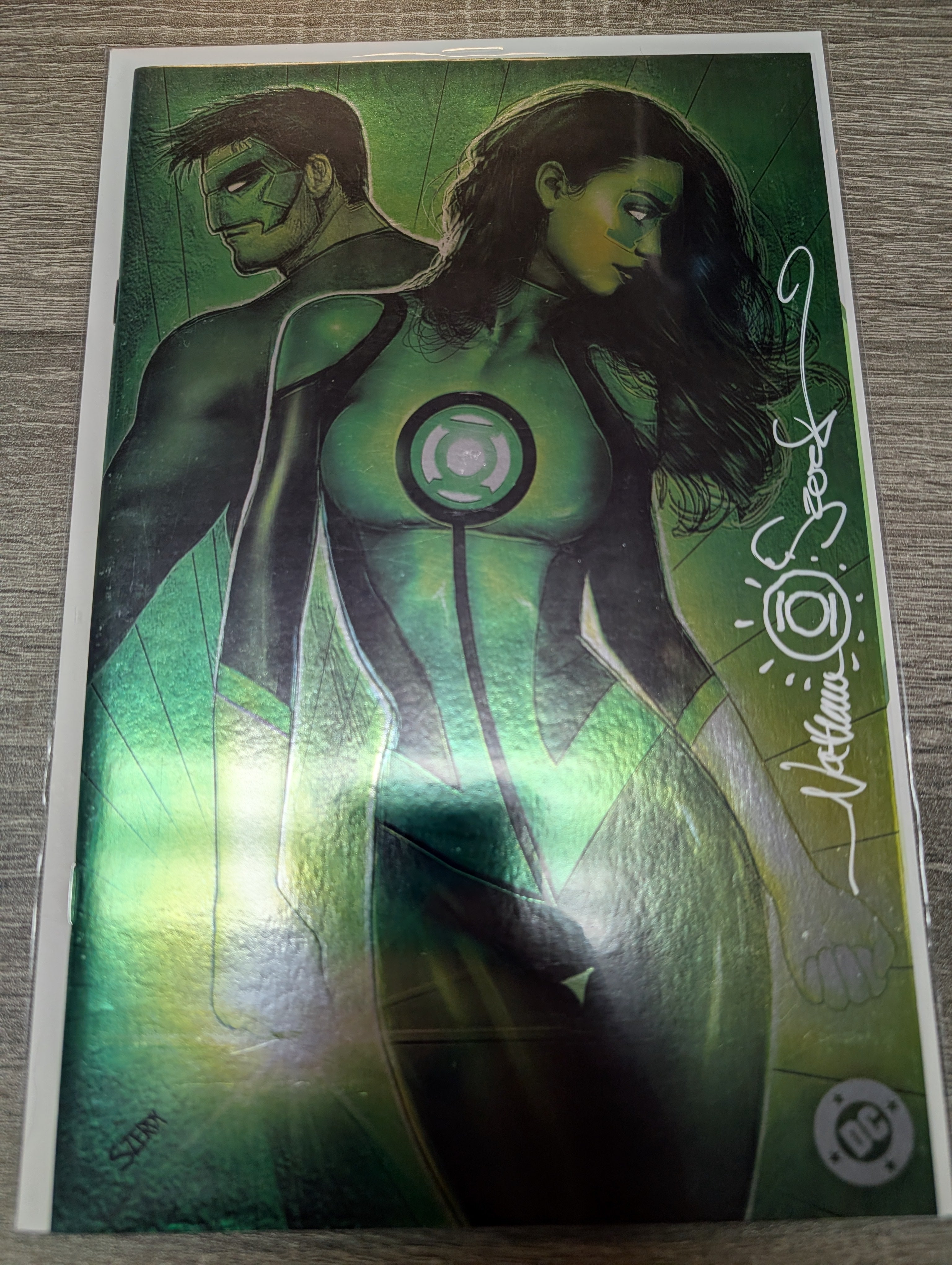 Green Lantern Corps #1 SIGNED by Nathan Szerdy FOIL Variant DC Comics