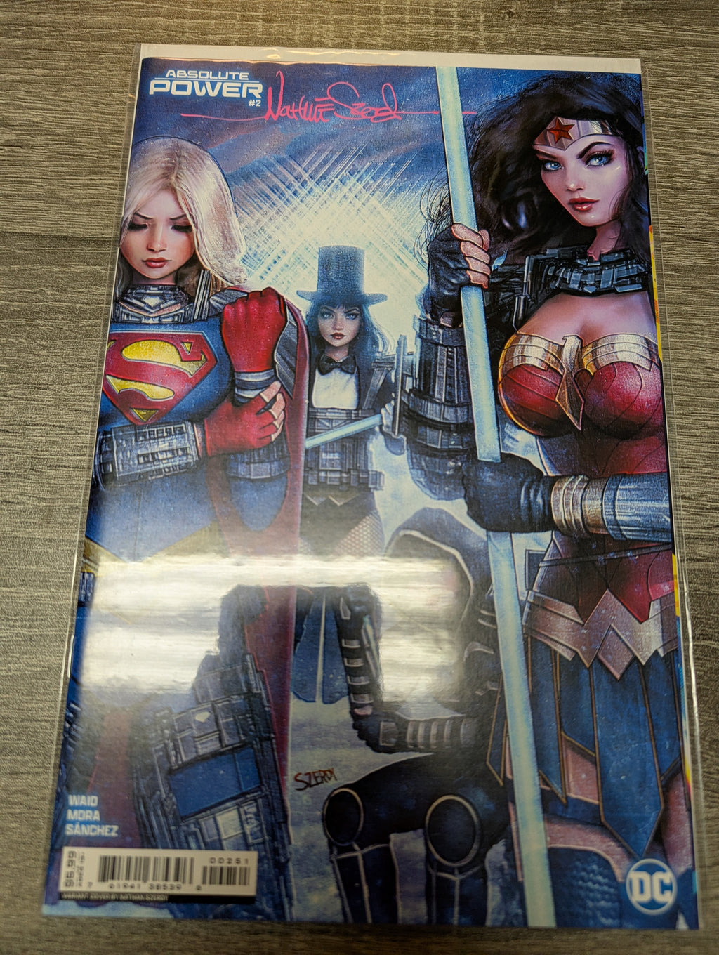 Absolute Power #2 SIGNED by Nathan Szerdy Wonder Woman Supergirl Zatanna