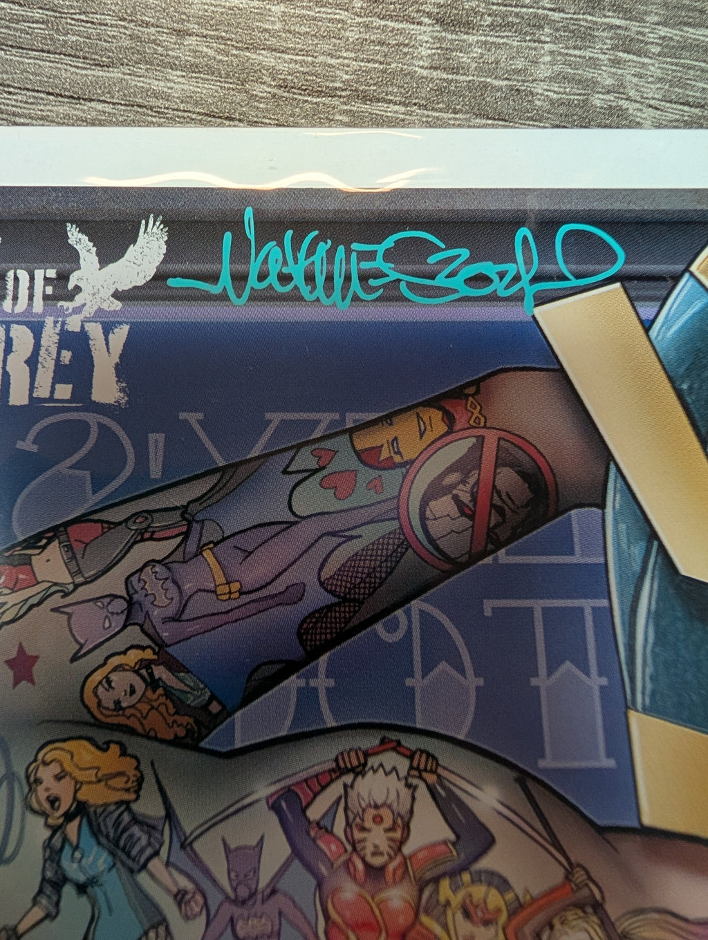 Birds of Prey #7 SIGNED by Nathan Szerdy Cardstock Harley Quinn Tattoo Variant DC Comics