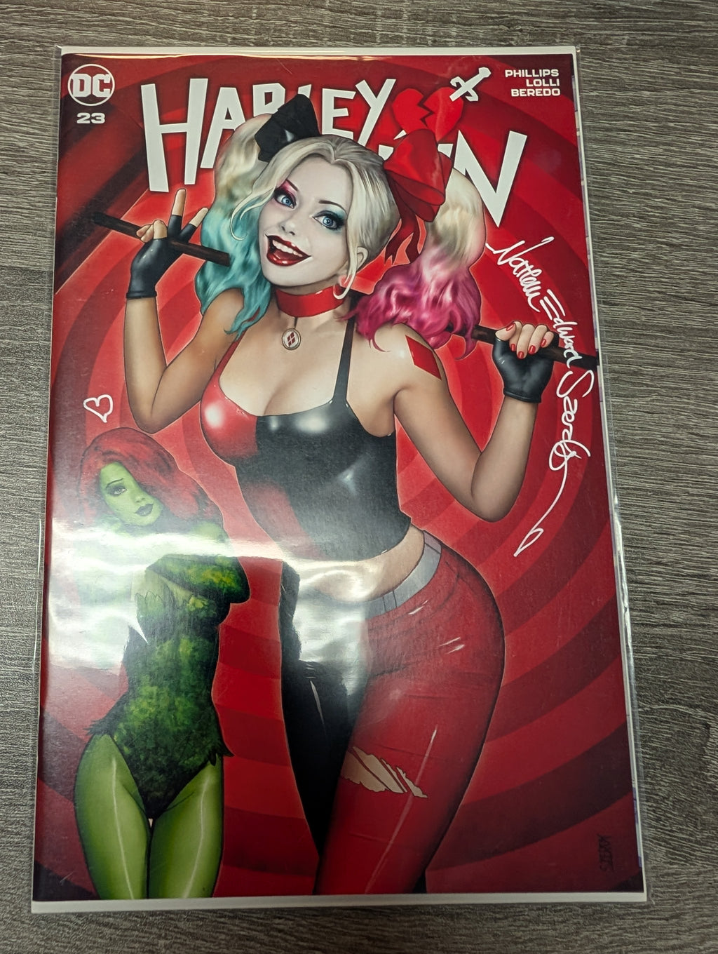 Harley Quinn #23 SIGNED by Nathan Szerdy Exclusive Poison Ivy DC Comics