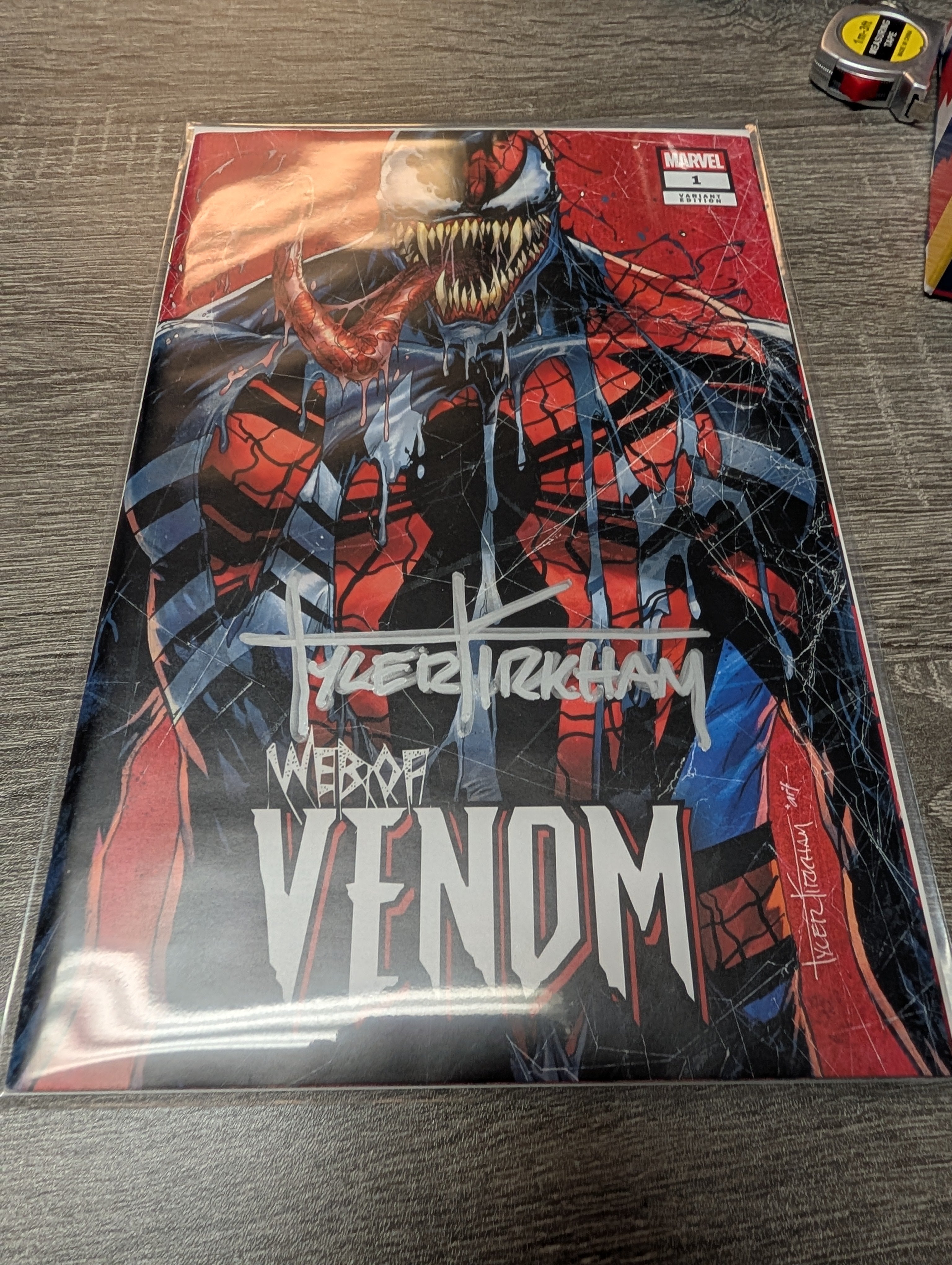 Web of Venom #1 Tyler Kirkham Artist Signature