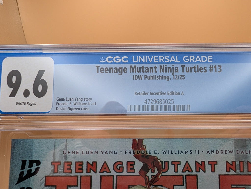 TMNT #13 (IDW 2025) 1:100 Dustin Nguyen CGC 9.6 Ratio Variant