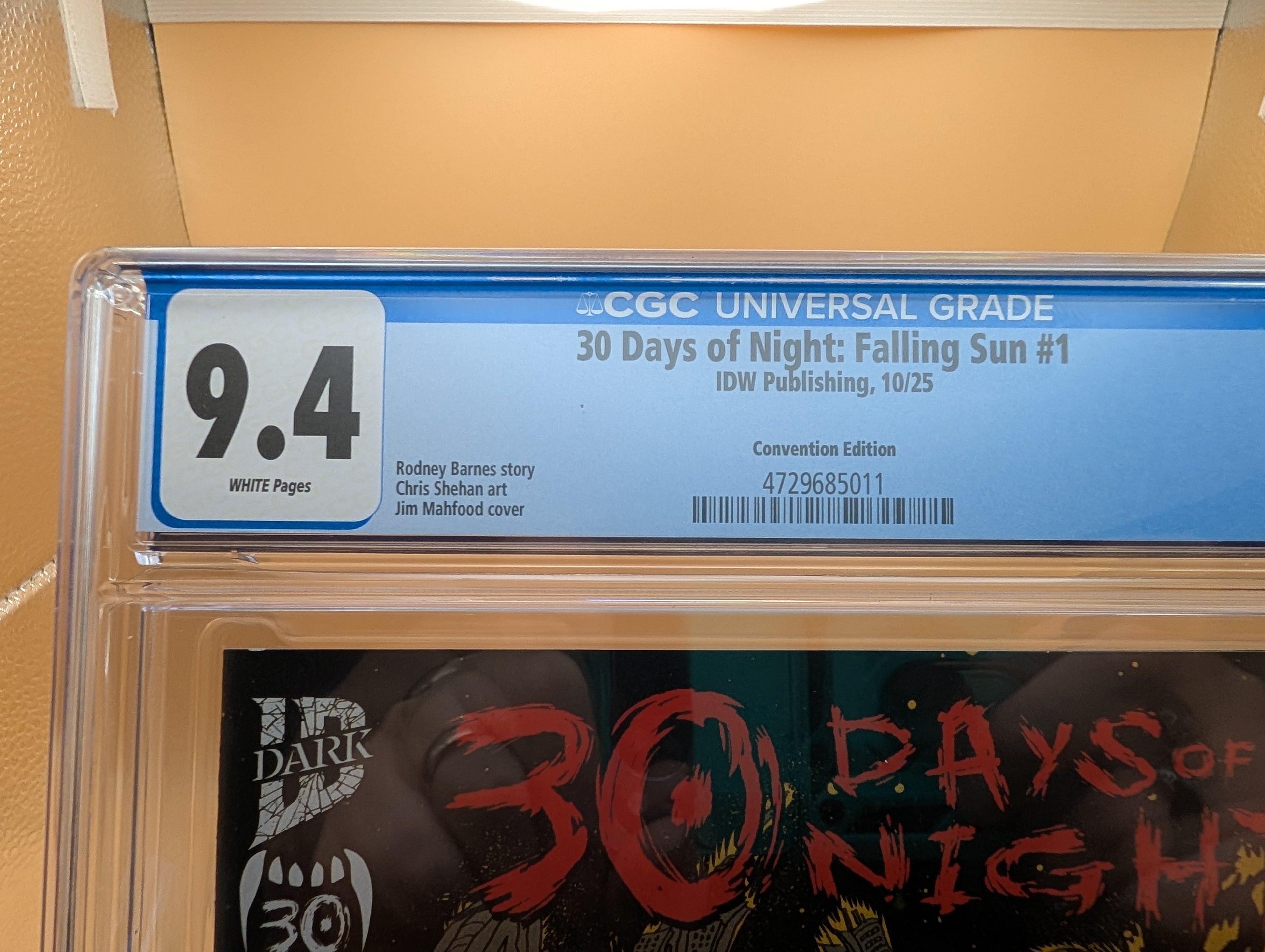 30 Days of Night: Falling Sun #1 - NYCC Exclusive CGC 9.4 Trade