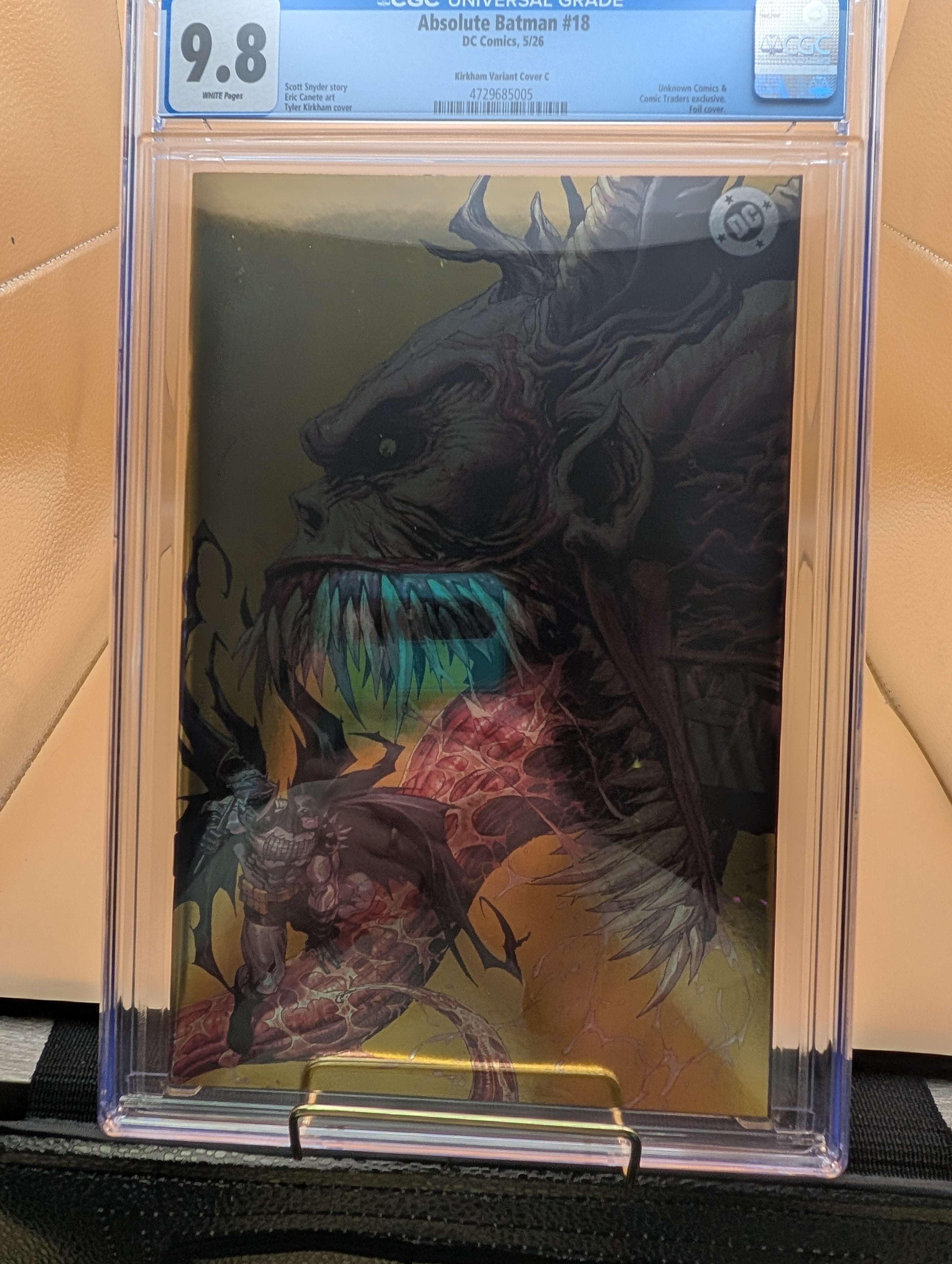 Absolute Batman #18 Absolute Joker Tyler Kirkham Gold Foil CGC Graded 9.8