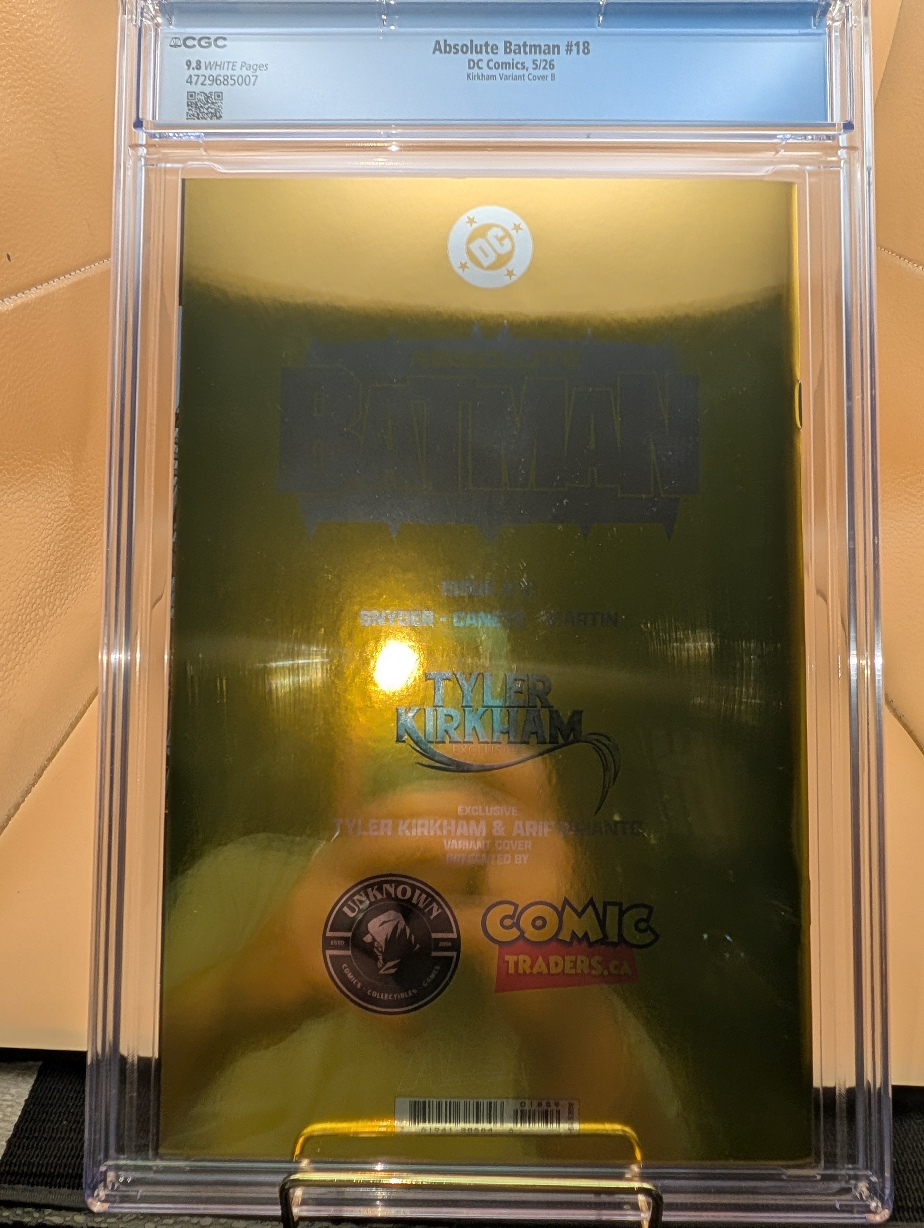 Absolute Batman #18 Absolute Catwoman Tyler Kirkham Gold Foil CGC Graded 9.8