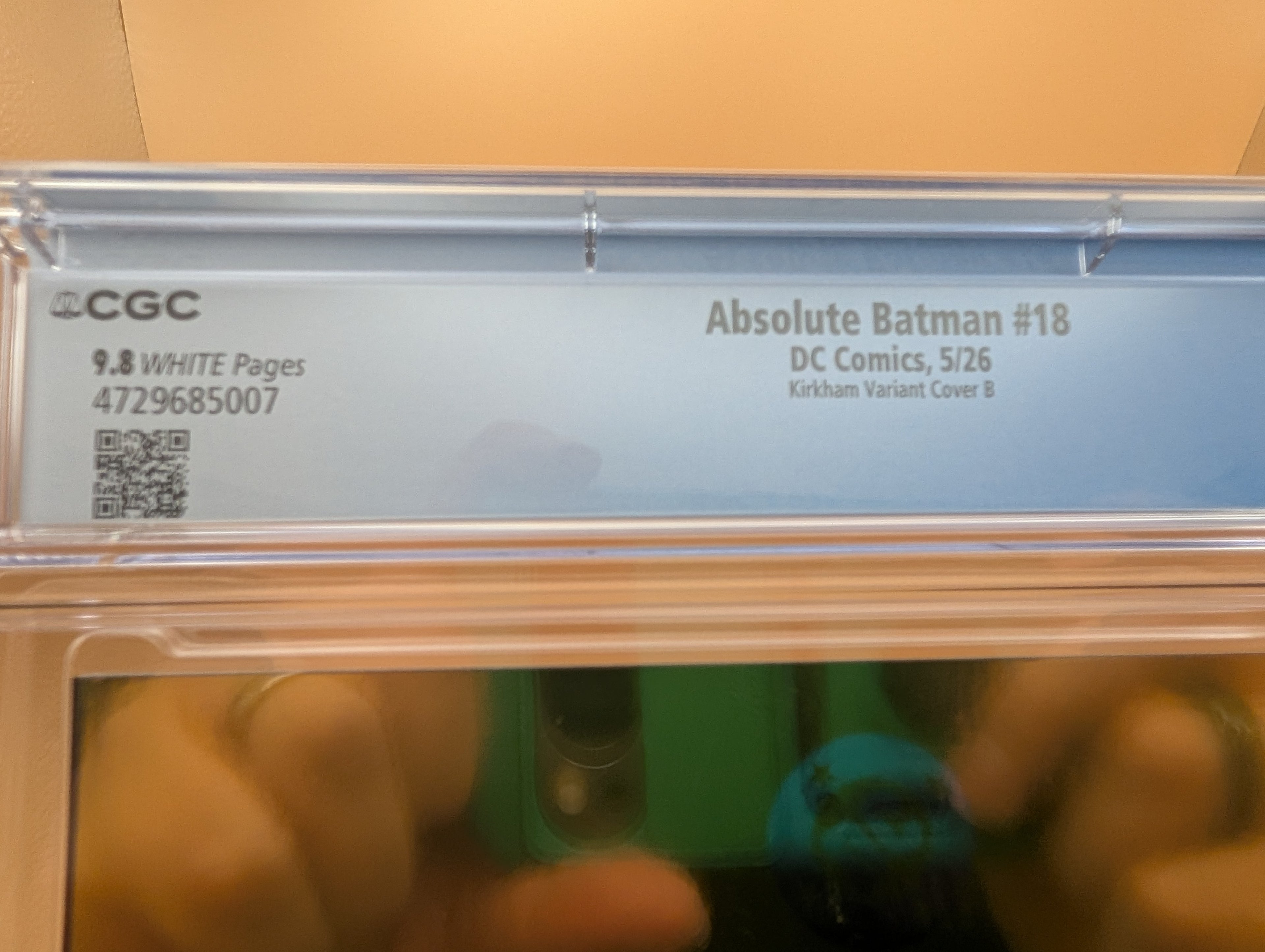 Absolute Batman #18 Absolute Catwoman Tyler Kirkham Gold Foil CGC Graded 9.8