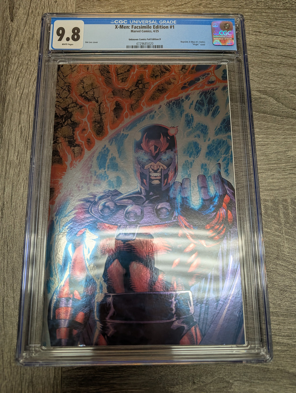 4 PACK Limited Edition! FOIL X-Men 1991 #1 Facsimile Edition Unknown Comics Jim Lee Exclusive Connecting Cover PREMIUM Variant CGC Graded