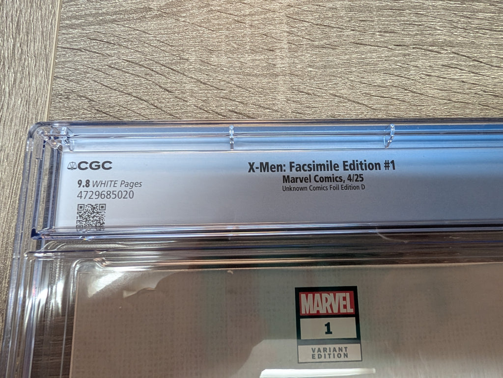 4 PACK Limited Edition! FOIL X-Men 1991 #1 Facsimile Edition Unknown Comics Jim Lee Exclusive Connecting Cover PREMIUM Variant CGC Graded