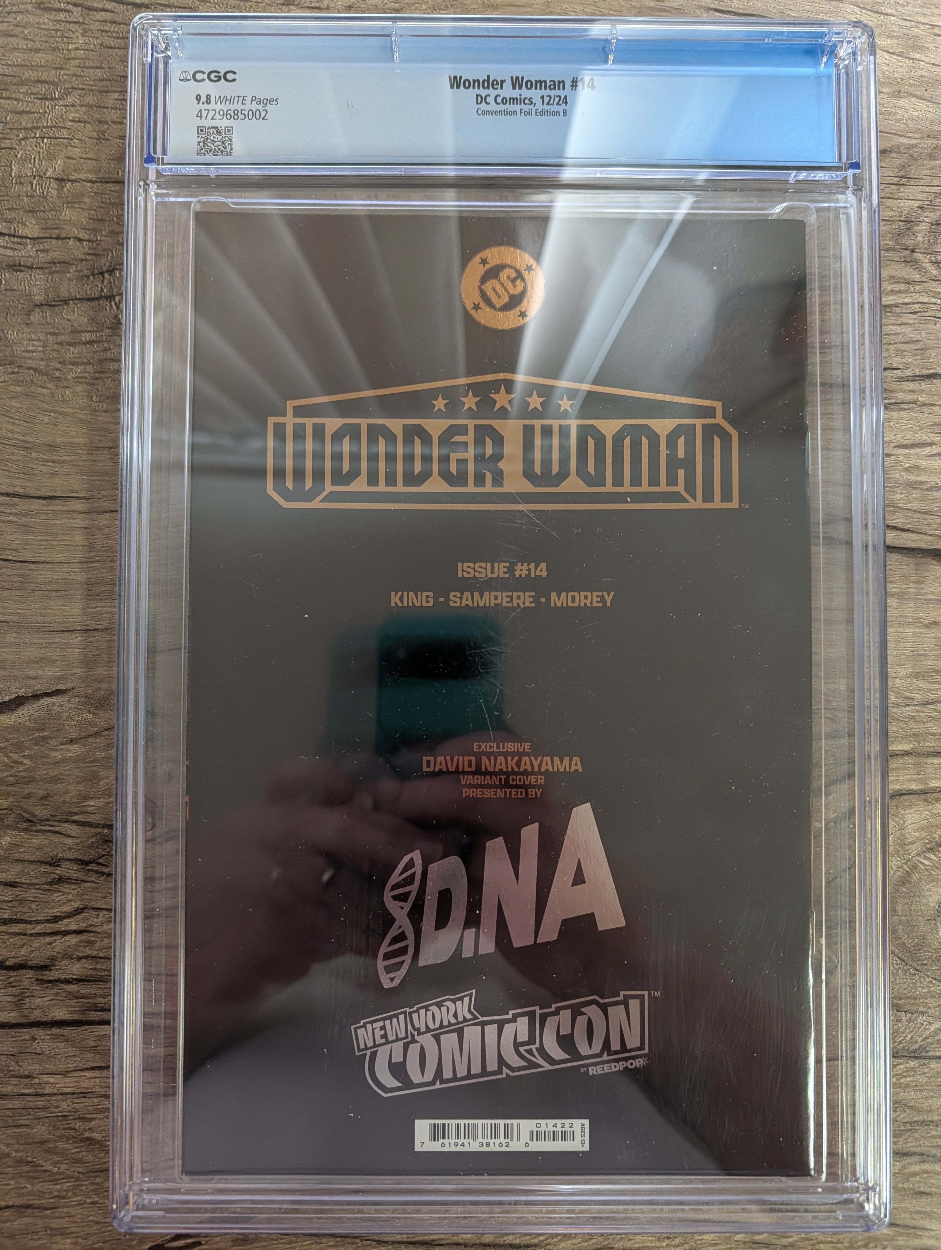 Wonder Woman #14 David Nakayama CGC Graded 9.8 NYCC 2024 Exclusive Foil Cover B - DC Comics
