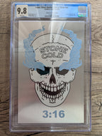 NYCC 2024 EXCLUSIVE FAME: Stone Cold Steve Austin Smoking Skull Snake Skin Embossed Metal Cover - Matthew Waite - 1 of 10
