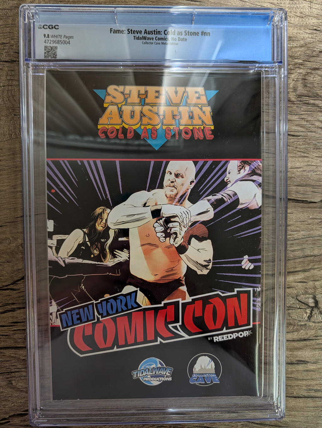 NYCC 2024 EXCLUSIVE FAME: Stone Cold Steve Austin Smoking Skull Snake Skin Embossed Metal Cover - Matthew Waite - 1 of 10