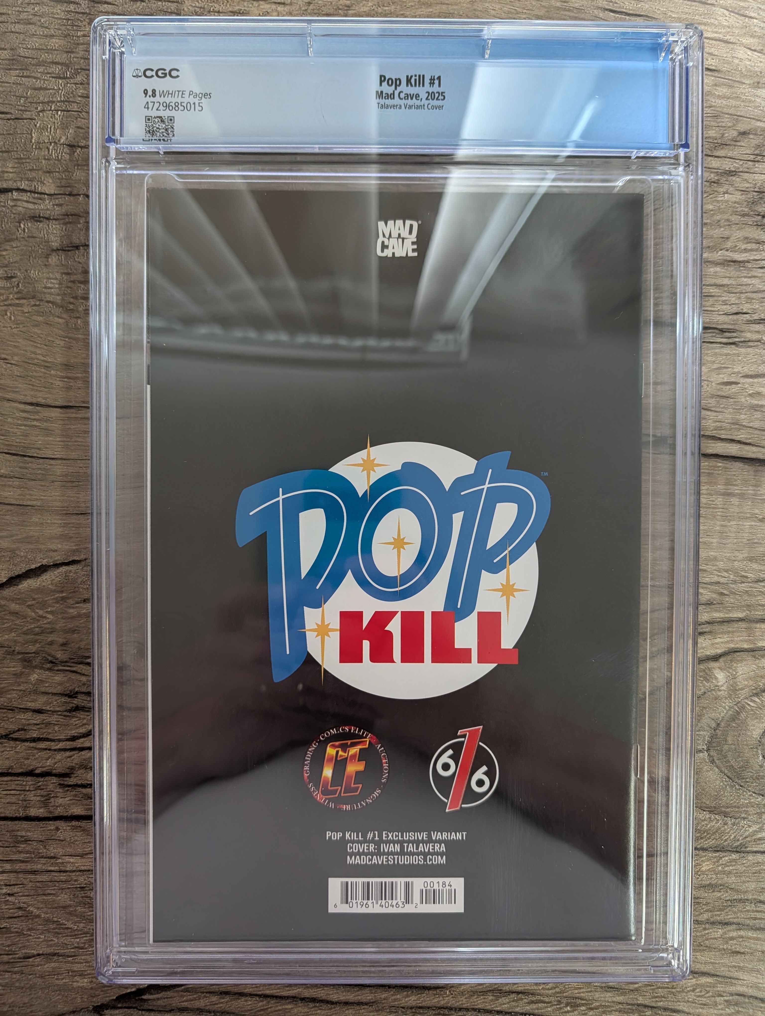 Pop Kills #1 Exclusive Variant - Ivan Talavera - Limited to 100 Copies - CGC 9.8