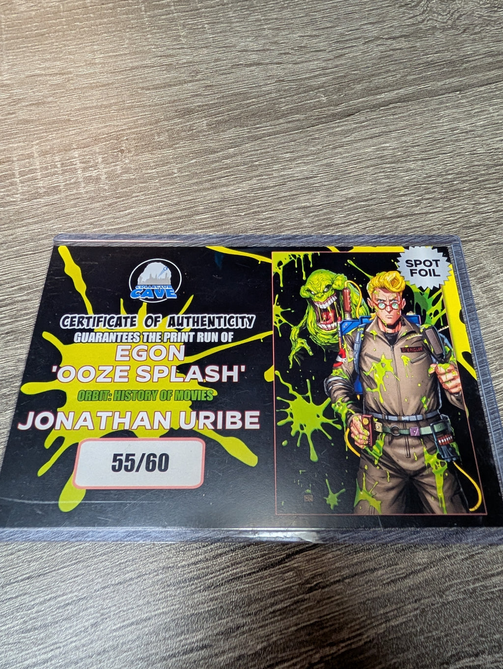 EGON 'Ooze Splash' Orbit: History of Movies - Jonathan Uribe - CGC 9.8 - #55 of 60 - with COA