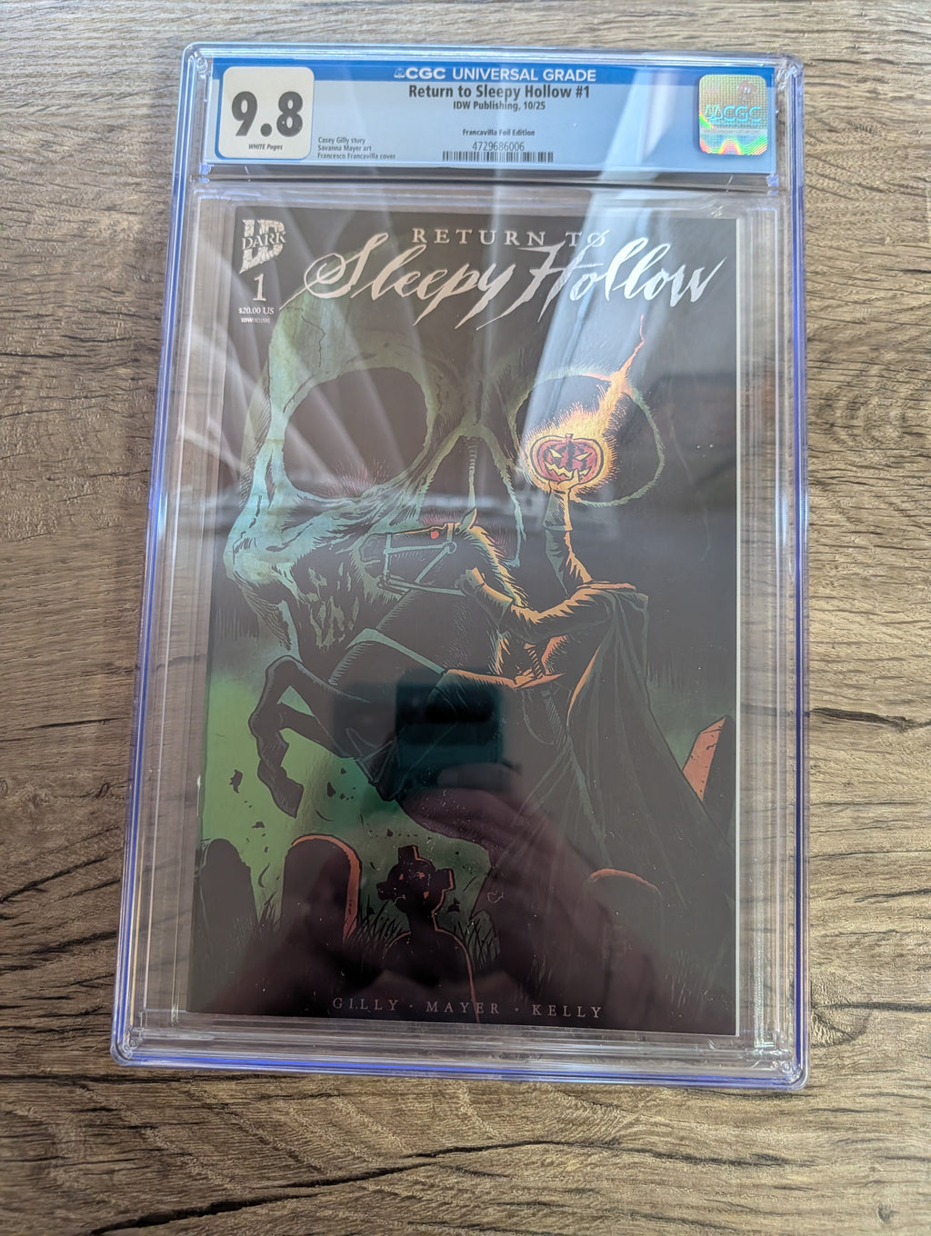 Return To Sleepy Hollow #1 IDW Publishing CGC Graded 9.8