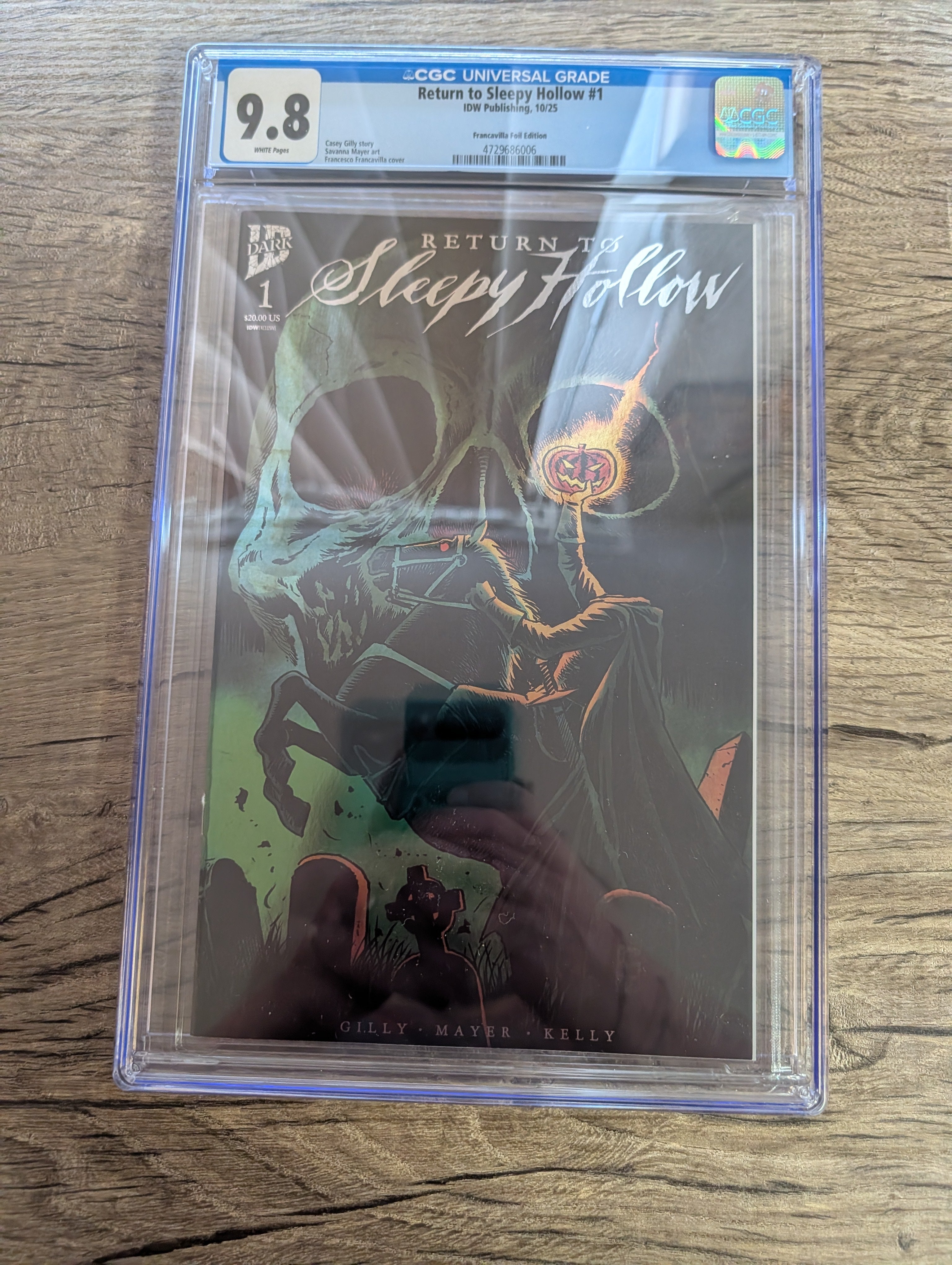 Return To Sleepy Hollow #1 IDW Publishing CGC Graded 9.8