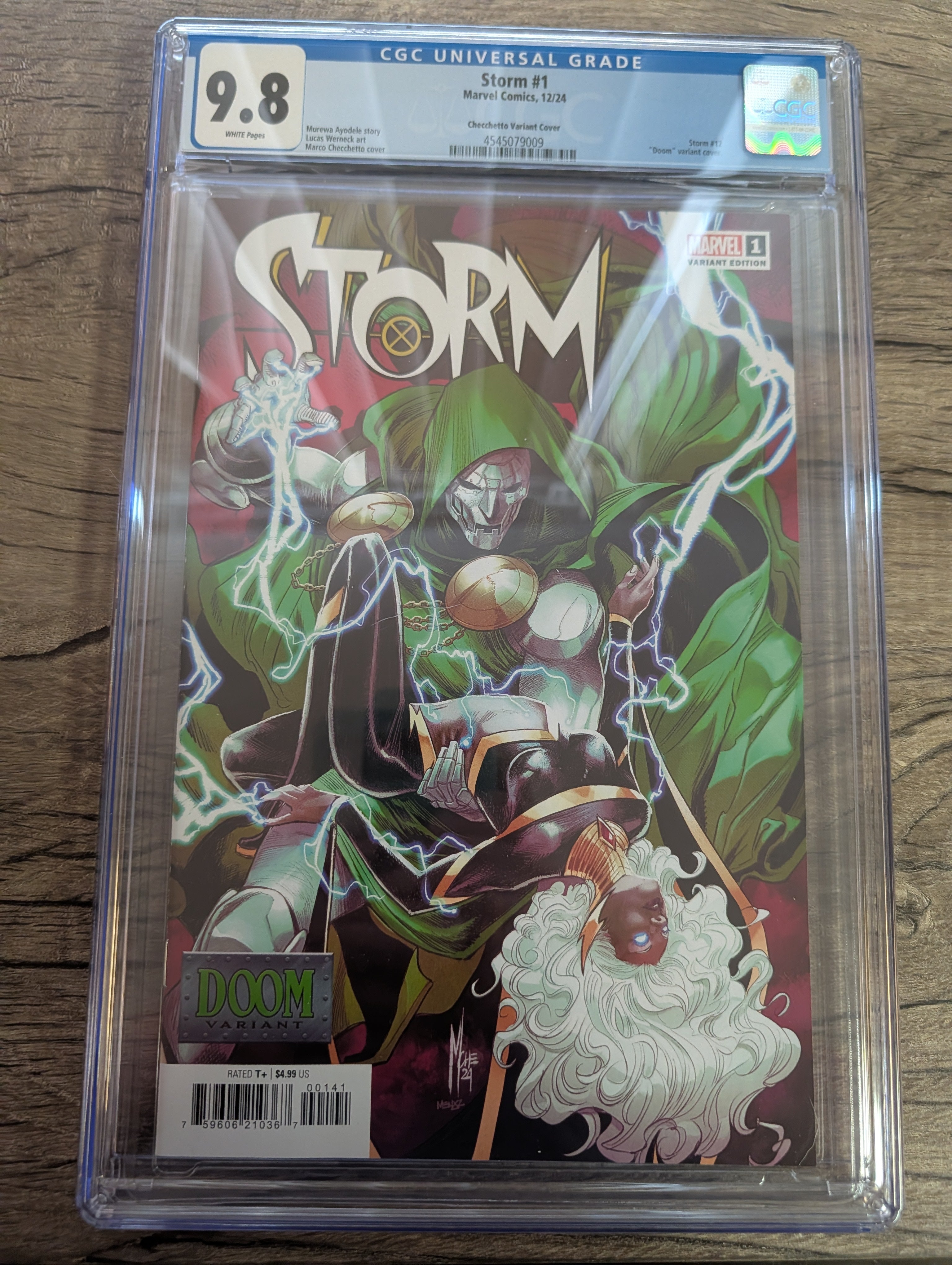 Storm #1 Key Issue Marco Checchetto Doom Variant CGC Graded 9.8 - Marvel Comics 2024