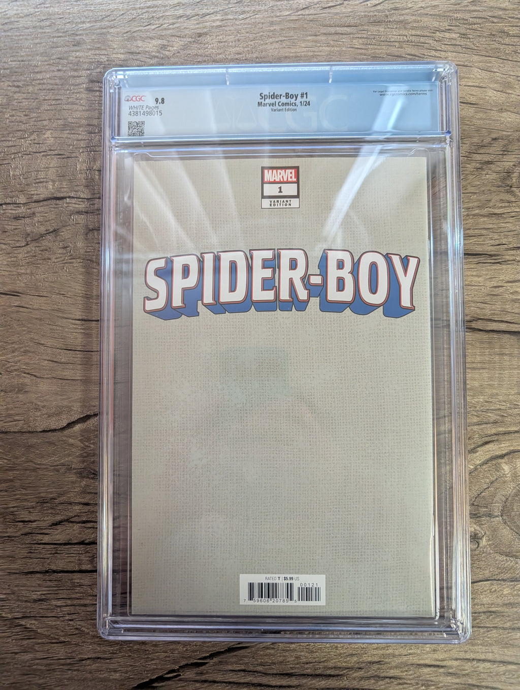 Spider-Boy #1 John Tyler Christopher Negative Space Variant CGC Graded 9.8 - Marvel Comics