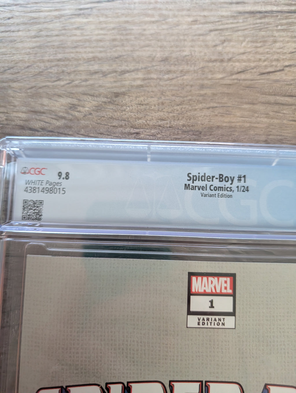 Spider-Boy #1 John Tyler Christopher Negative Space Variant CGC Graded 9.8 - Marvel Comics