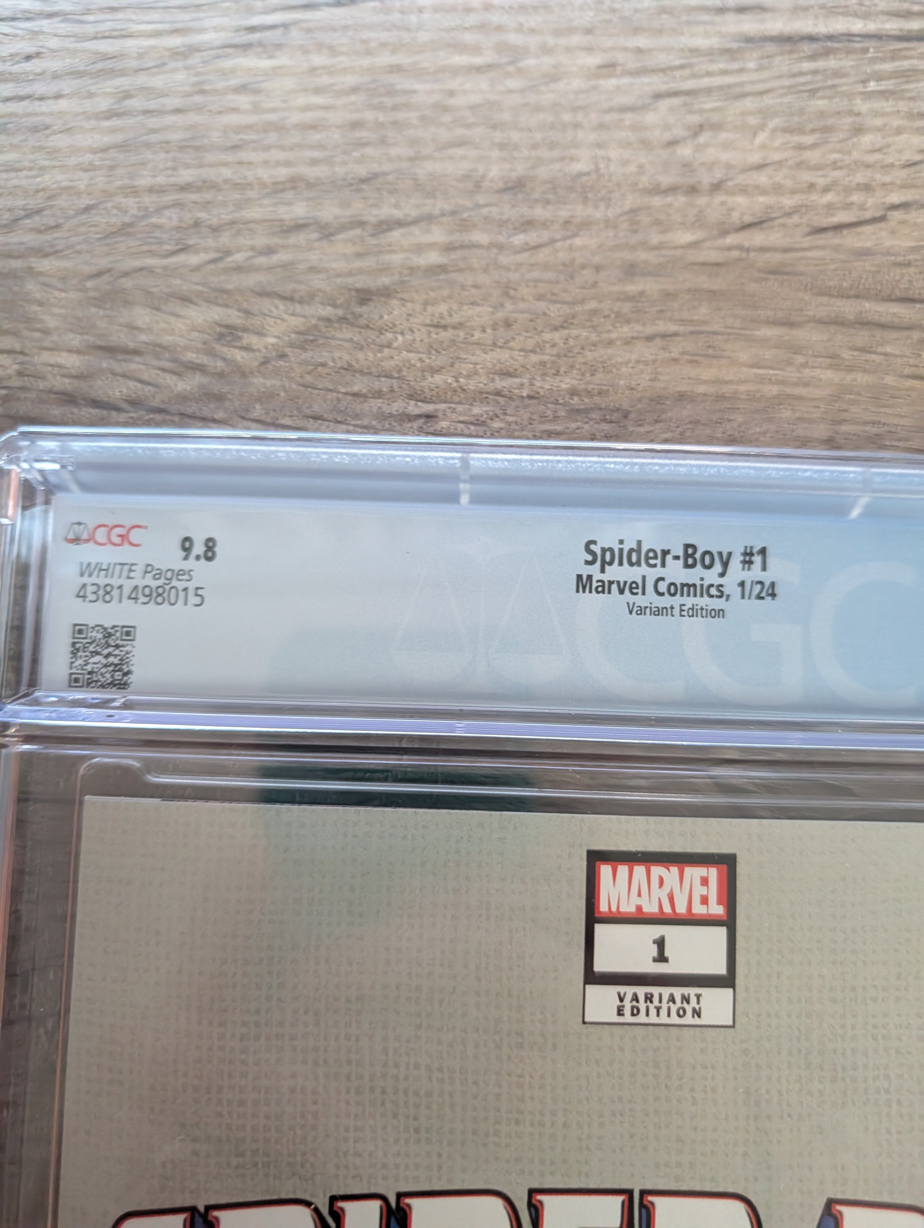Spider-Boy #1 John Tyler Christopher Negative Space Variant CGC Graded 9.8 - Marvel Comics