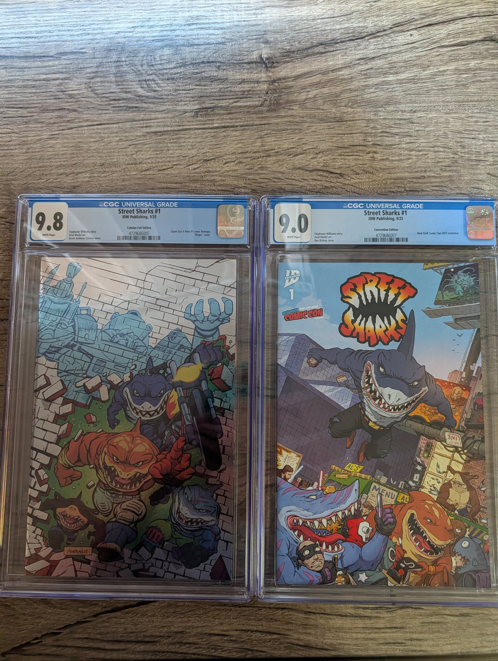 Street Sharks #1 NYCC Exclusive + IDW Exclusive Variant CGC Graded 9.0 / 9.8 - IDW Publishing