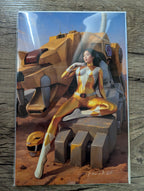 "Morphin' After Dark" NSFW Artbook - Nathan Lorenzana - Yellow Ranger / Sabretooth Tiger Zord - #22/50 (COA)