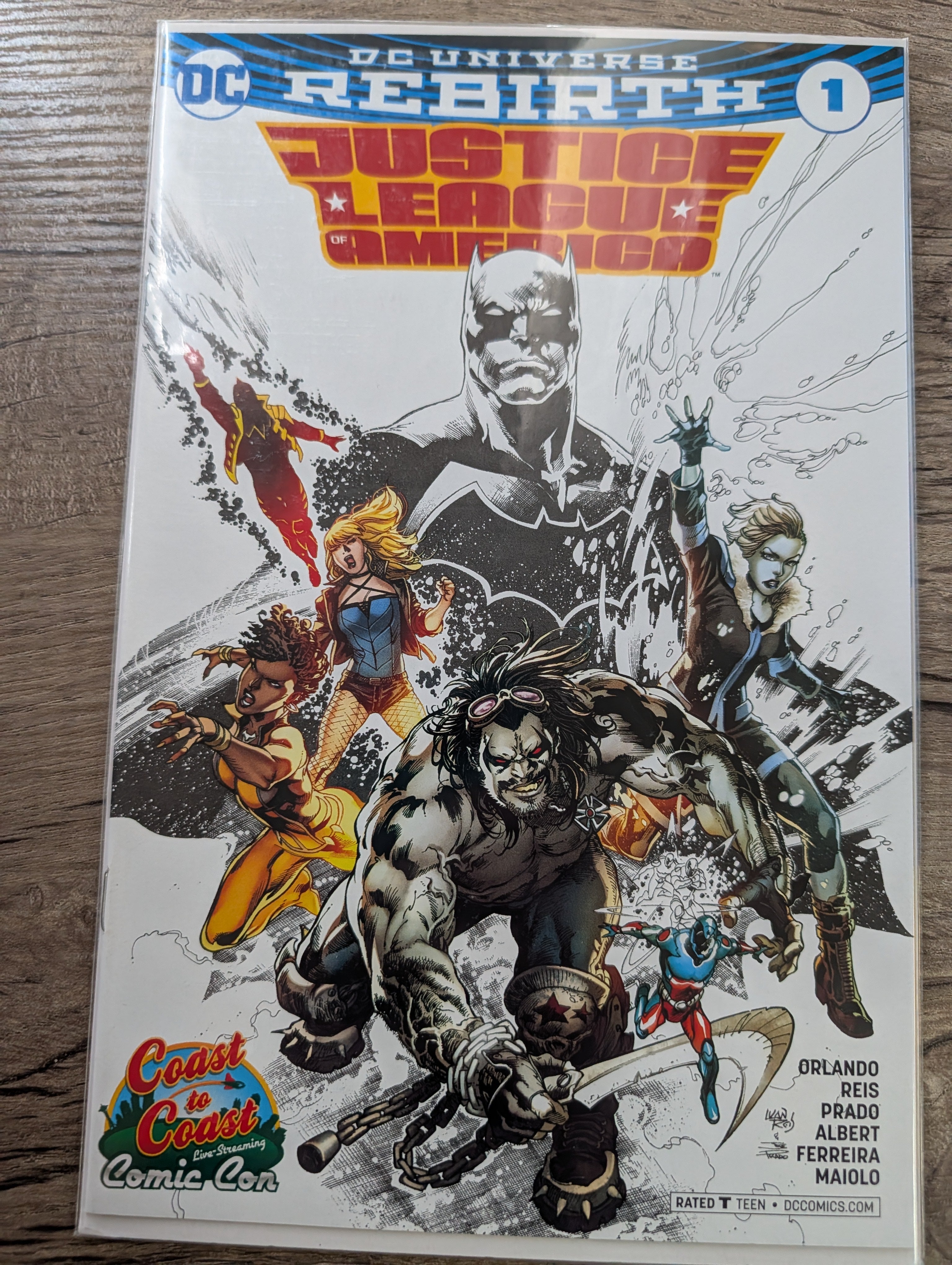 Justice League of America #1 - Coast to Coast Comic Con Variant (DC Universe Rebirth)