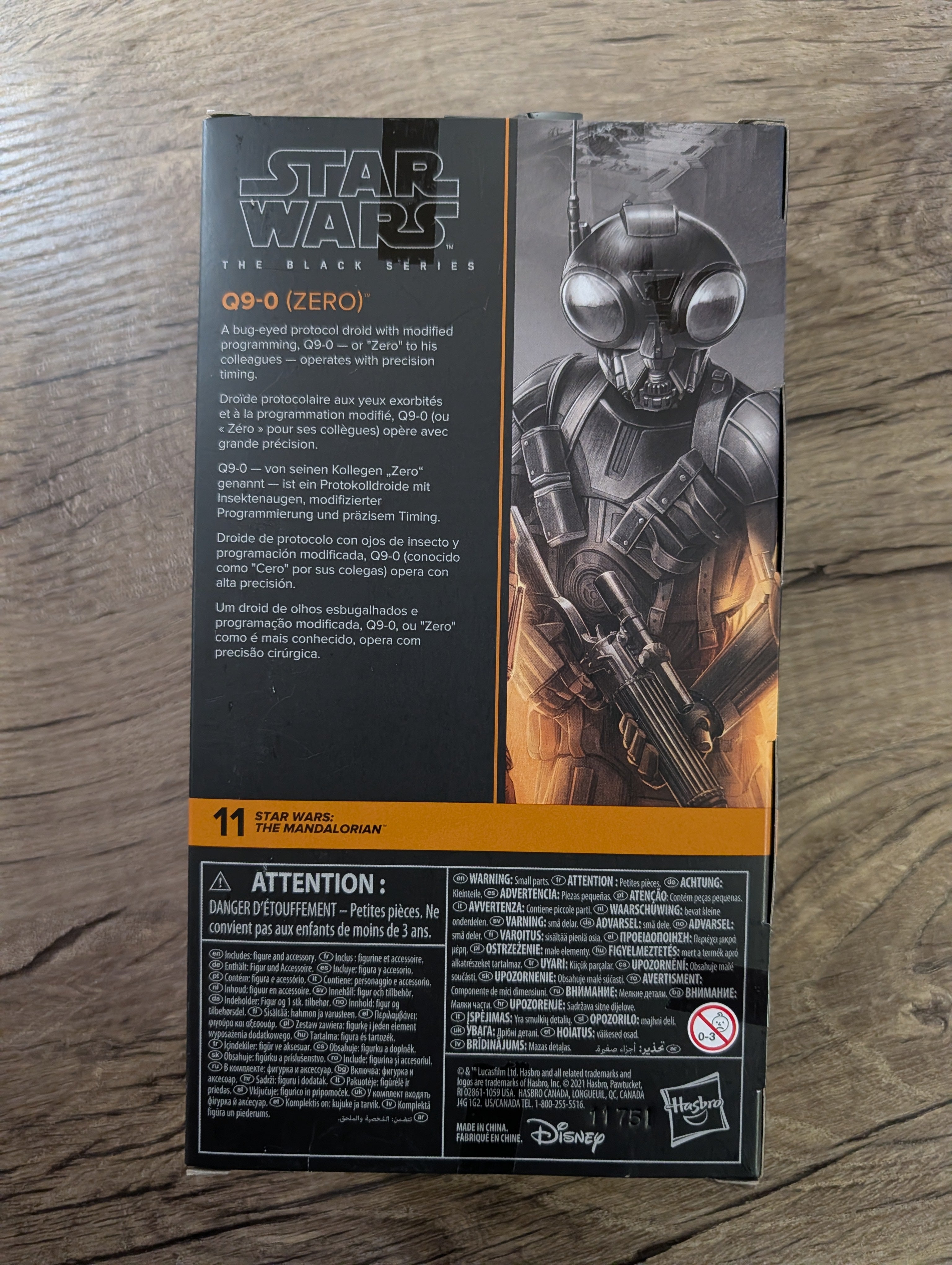 Star Wars The Black Series 5-Figure Lot - Q9-0, Moff Gideon, The Armorer, Dagan Gera, Nue Assassin (New in Box)