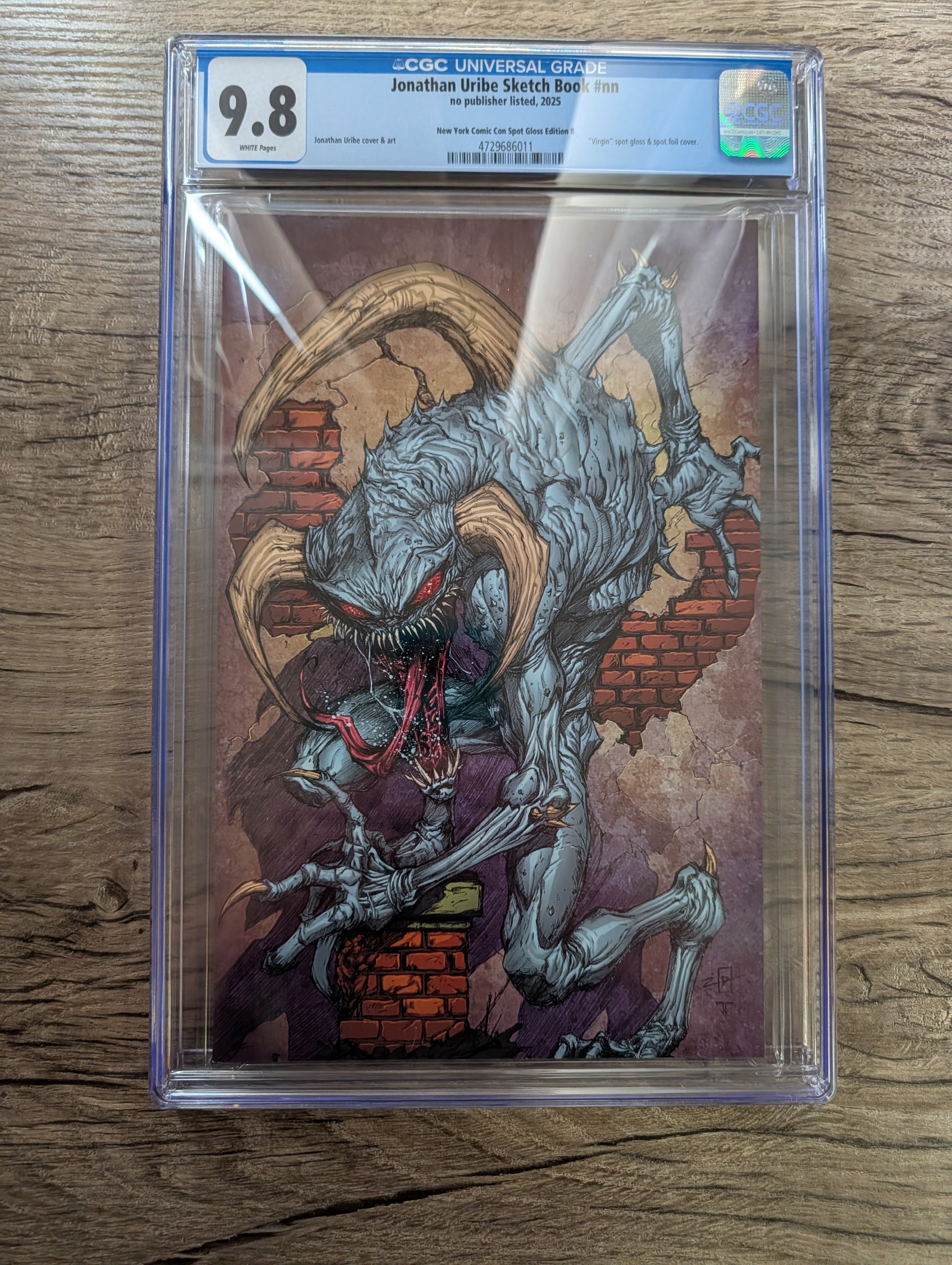 NYCC 2025 Jonathan Uribe Sketchbook "Violator" Varnish Exclusive /100 - CGC 9.8