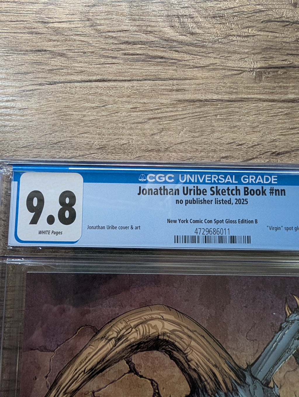 NYCC 2025 Jonathan Uribe Sketchbook "Violator" Varnish Exclusive /100 - CGC 9.8