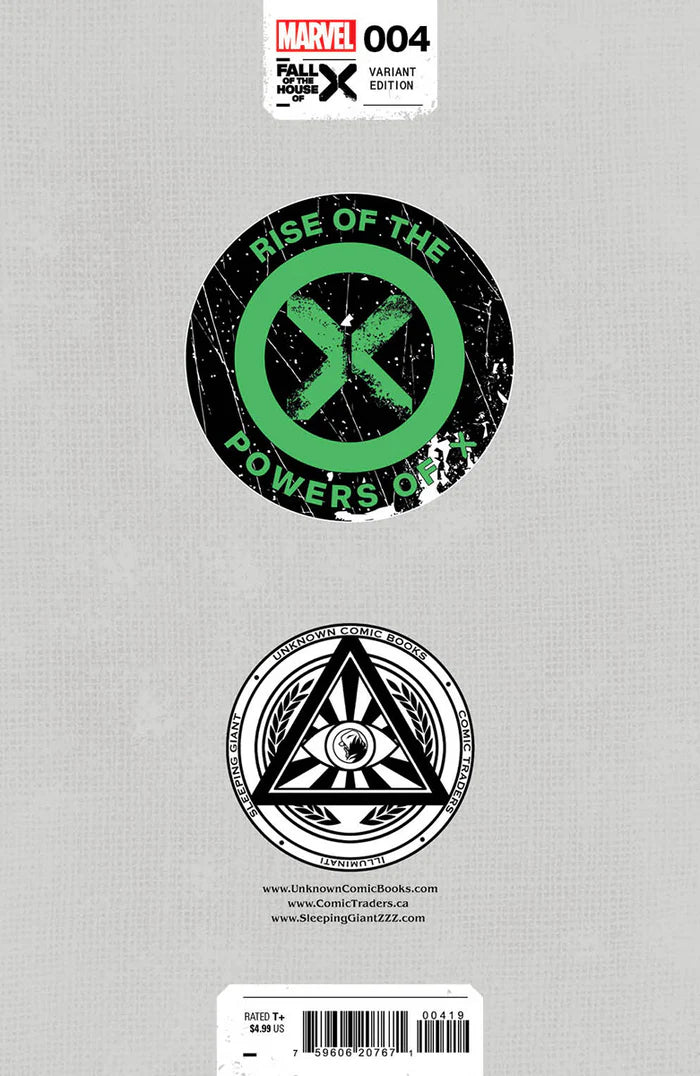 Rise of the Powers of X #4 Unknown Comics Kaare Andrews Exclusive Trade Variant - Marvel Comics
