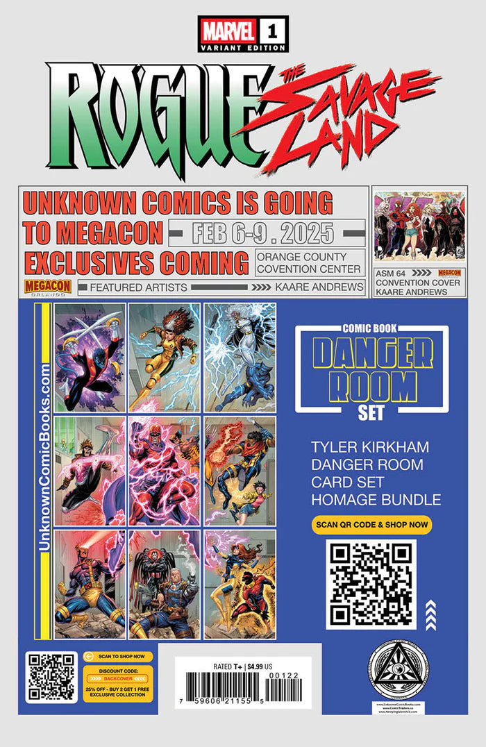 Rogue: The Savage Land #1 Unknown Comics Nathan Szerdy Exclusive Trade Variant - Marvel Comics