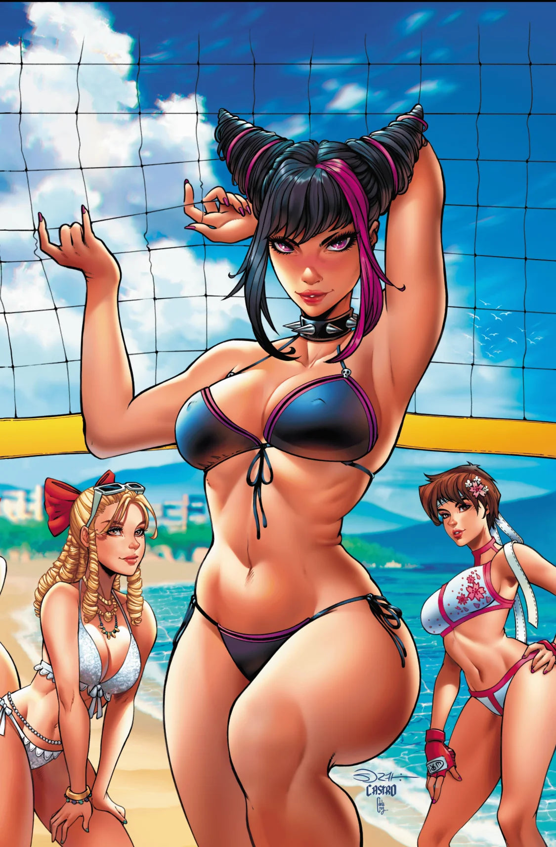 2026 STREET FIGHTER SWIMSUIT SPECIAL #1 - MARISSA POPE & SORAH SUHNG - WRAP - SORAH FRONT - LTD 250 09/10/26