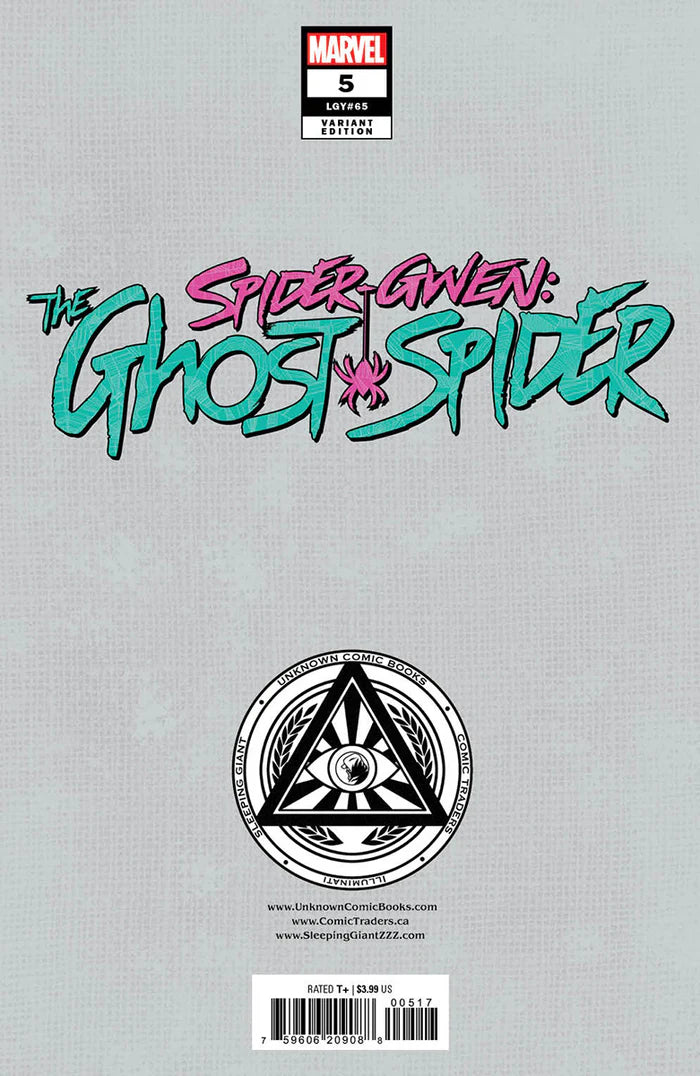Spider-Gwen: The Ghost-Spider #5 Unknown Comics Ivan Tao Exclusive Trade Variant